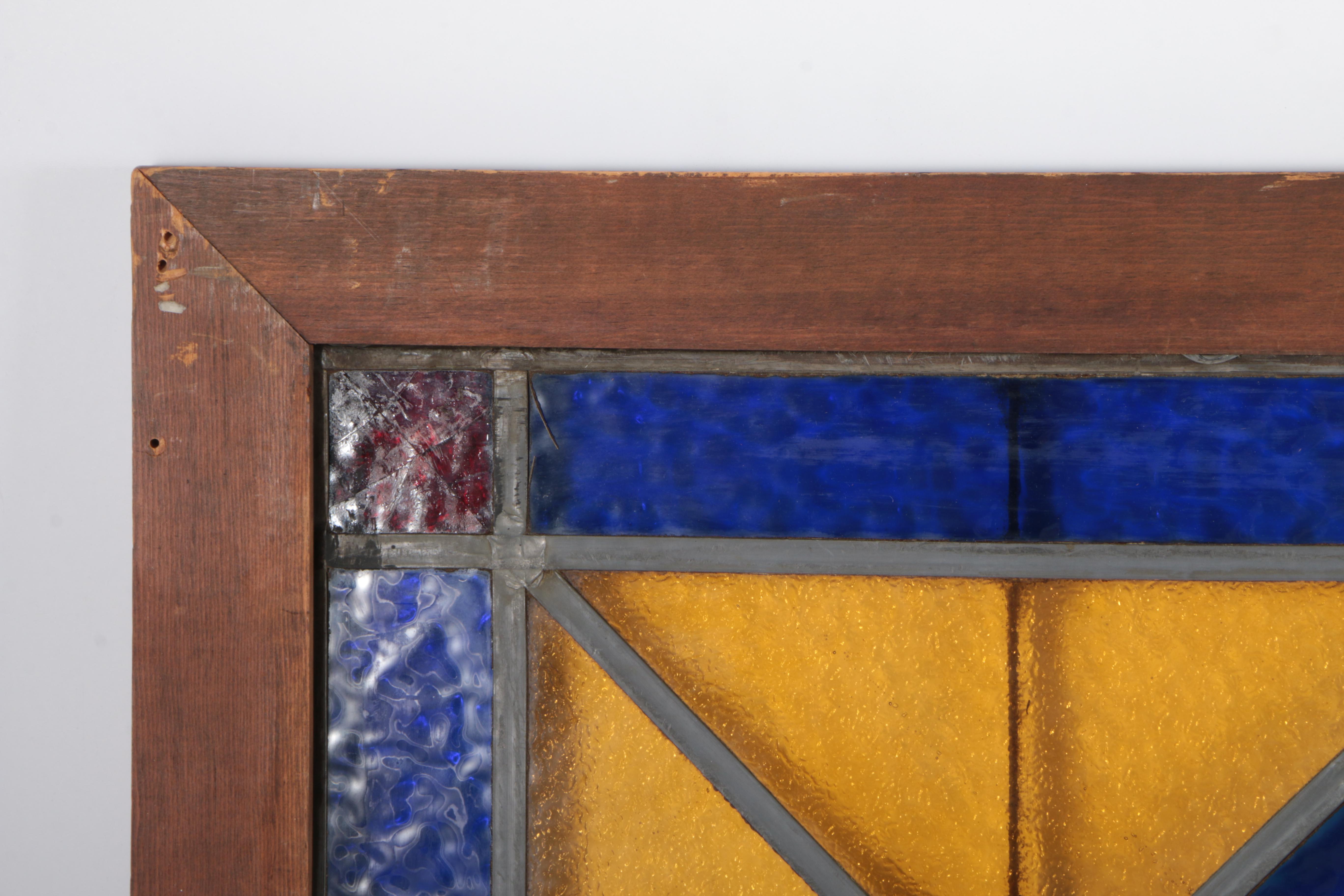 Stained Glass in Wooden Frames