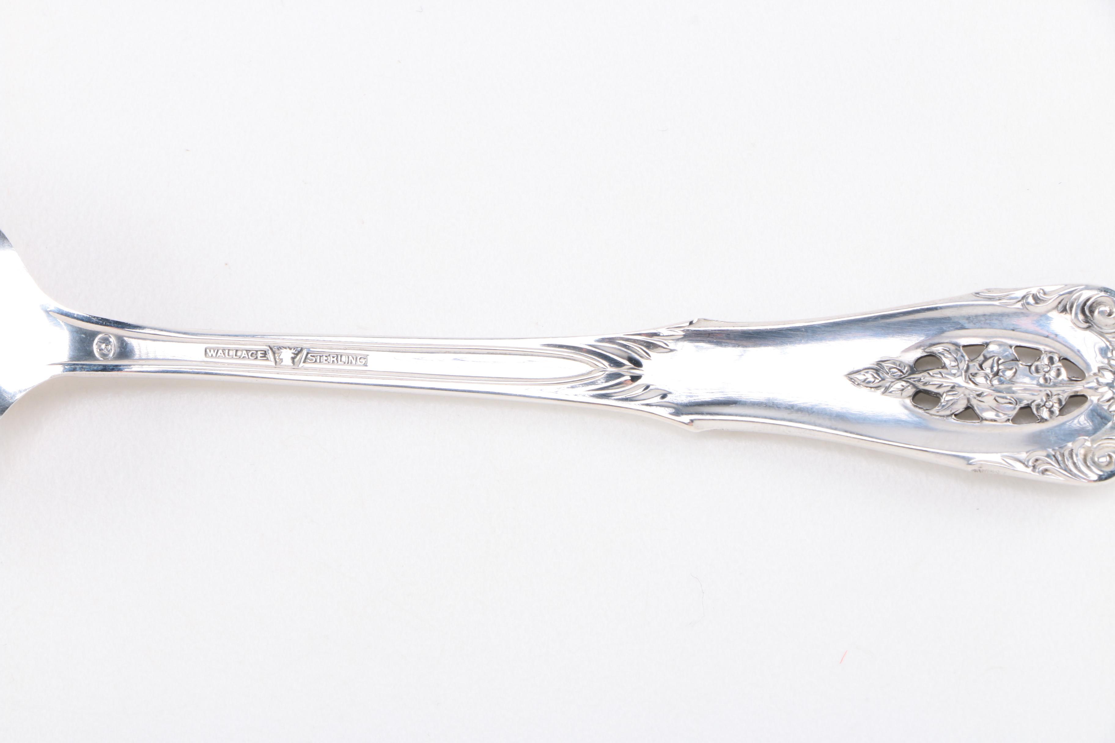 Wallace "Rose Point" Sterling Silver Flatware for Twelve