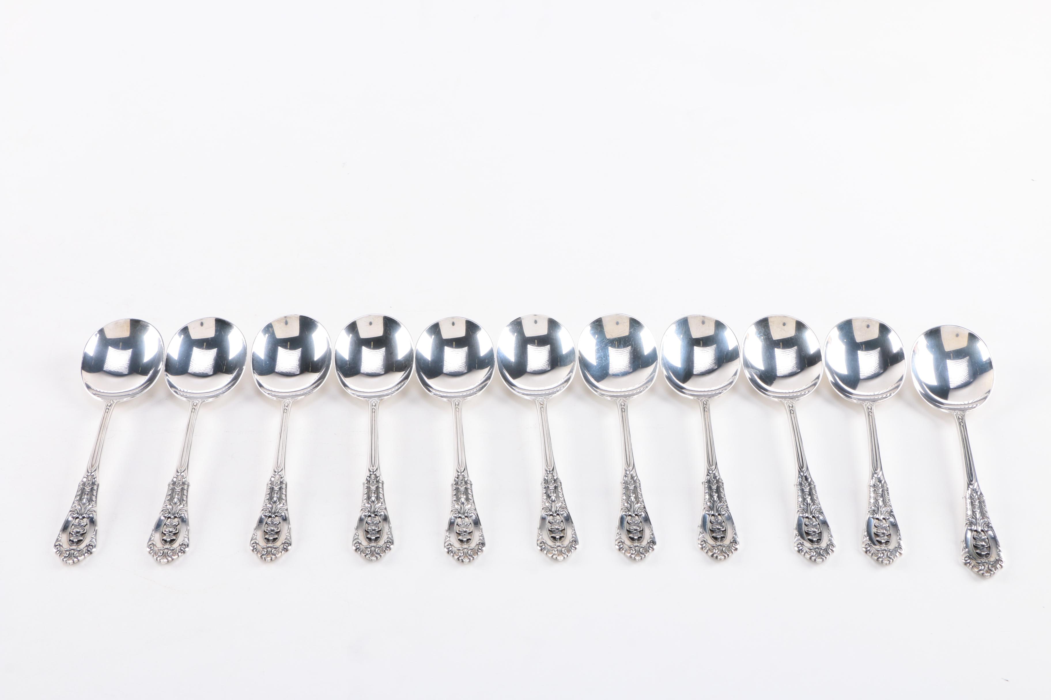 Wallace "Rose Point" Sterling Silver Flatware for Twelve