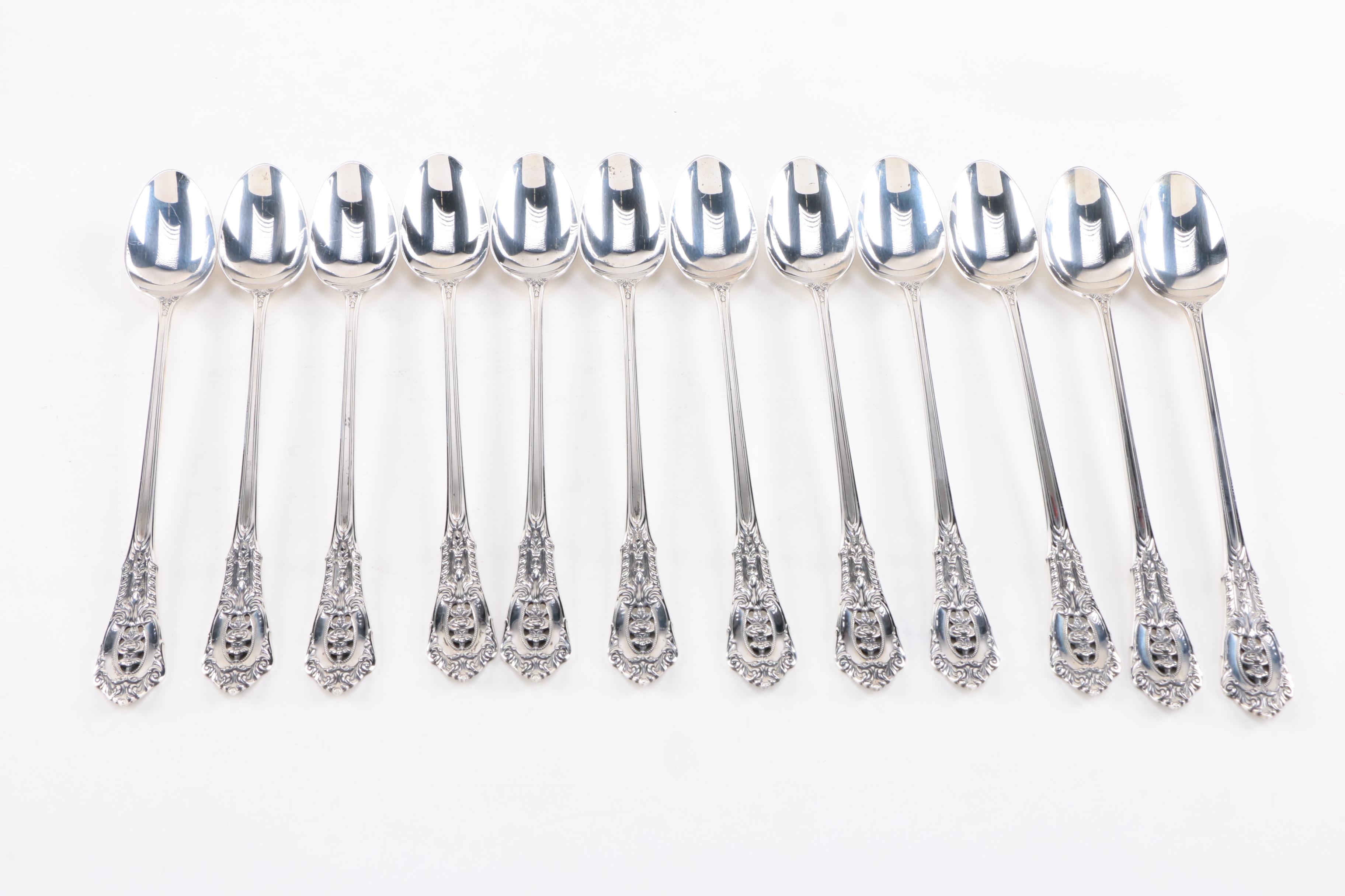 Wallace "Rose Point" Sterling Silver Flatware for Twelve