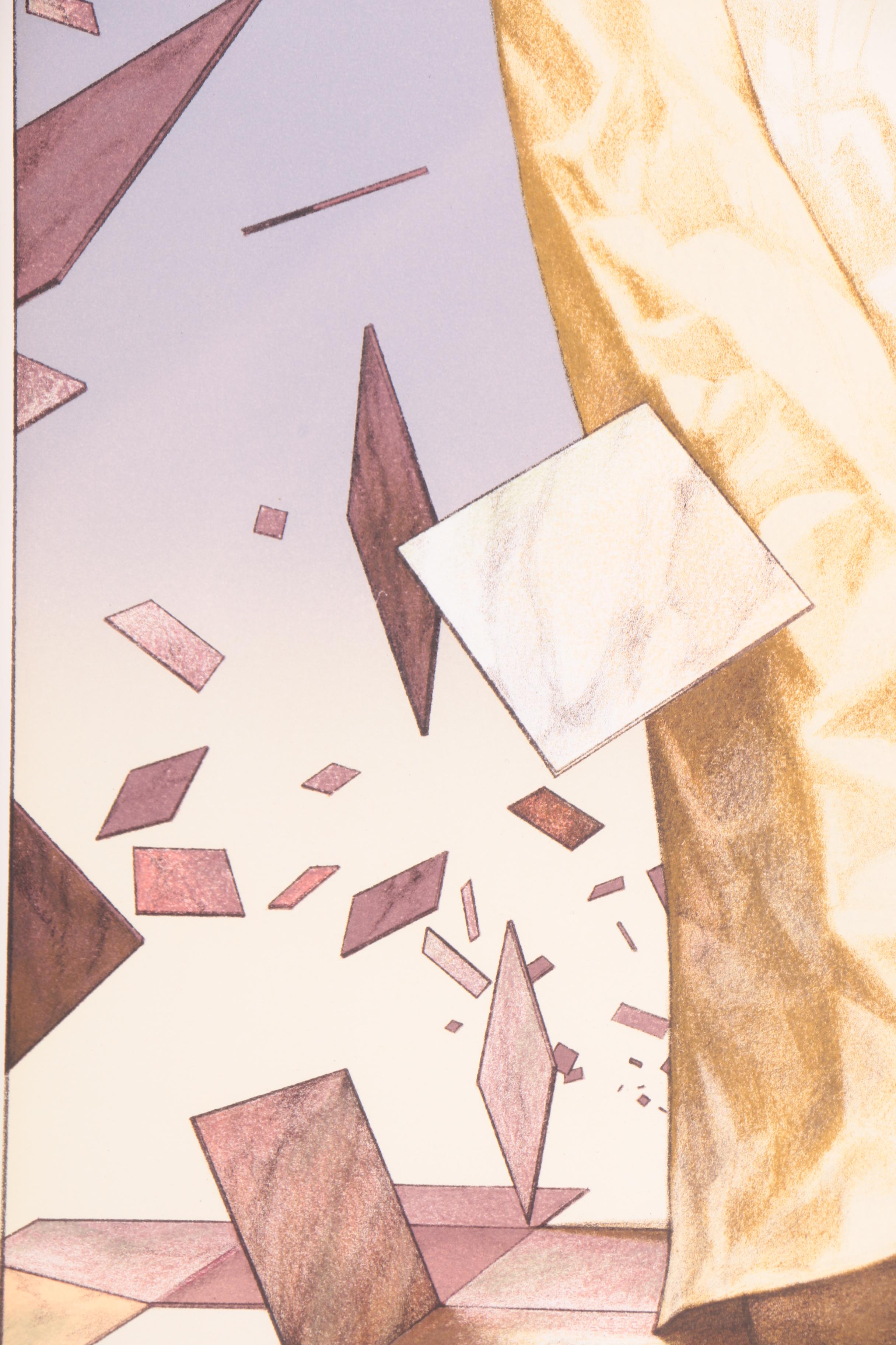 George Stavrinos Limited Edition Lithograph "Flying Tiles"