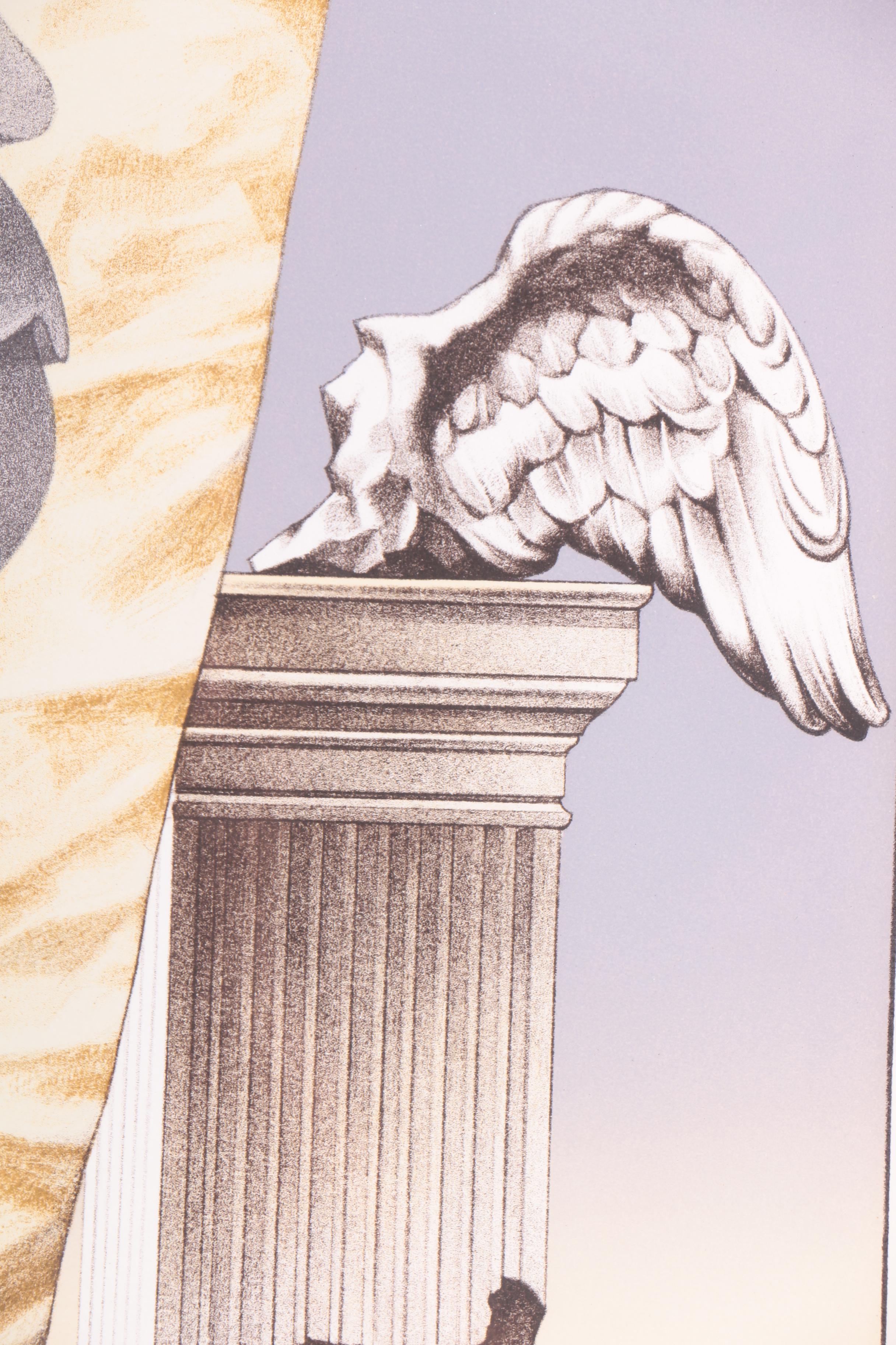 George Stavrinos Limited Edition Lithograph "Flying Tiles"