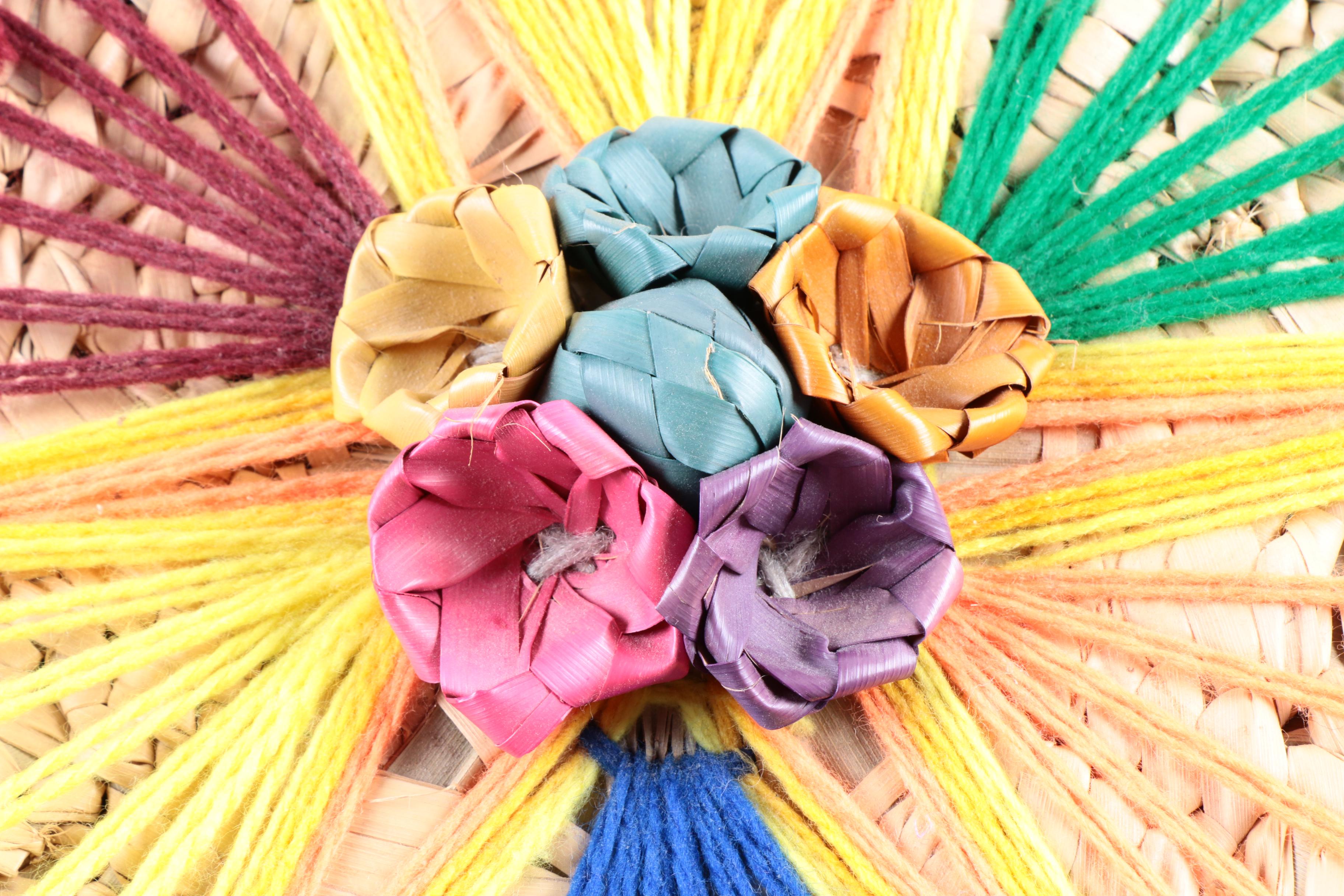 Four Straw Totes and Baskets