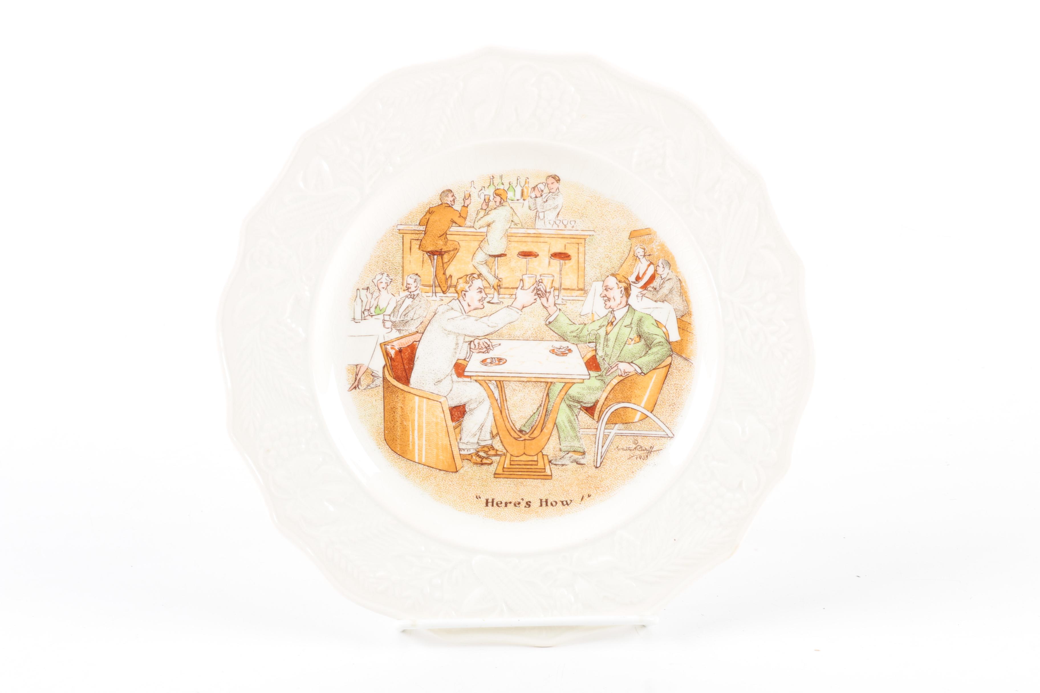 Vintage Ambassador Ware "International Toast Series" Plates