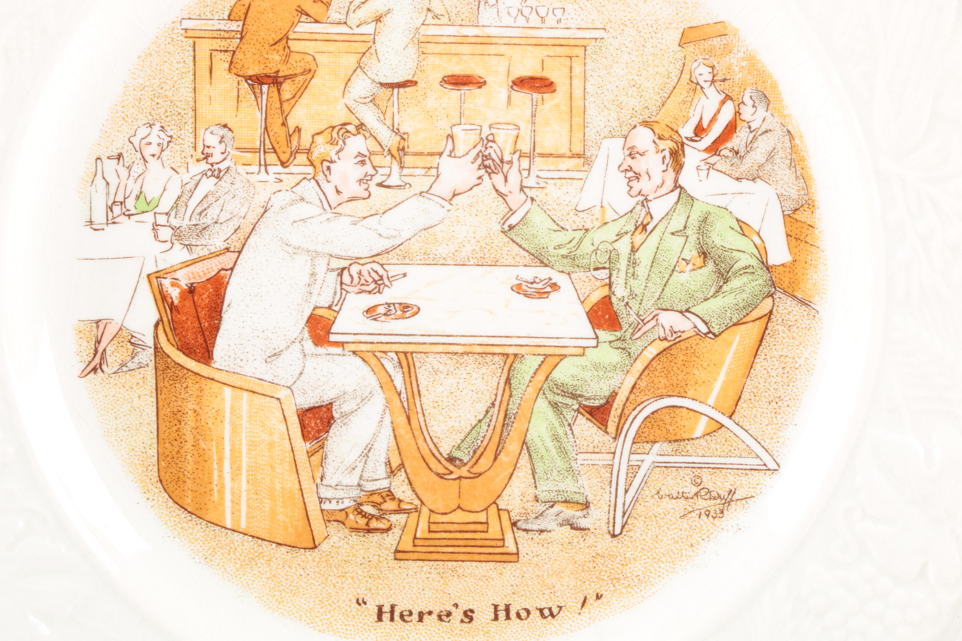 Vintage Ambassador Ware "International Toast Series" Plates