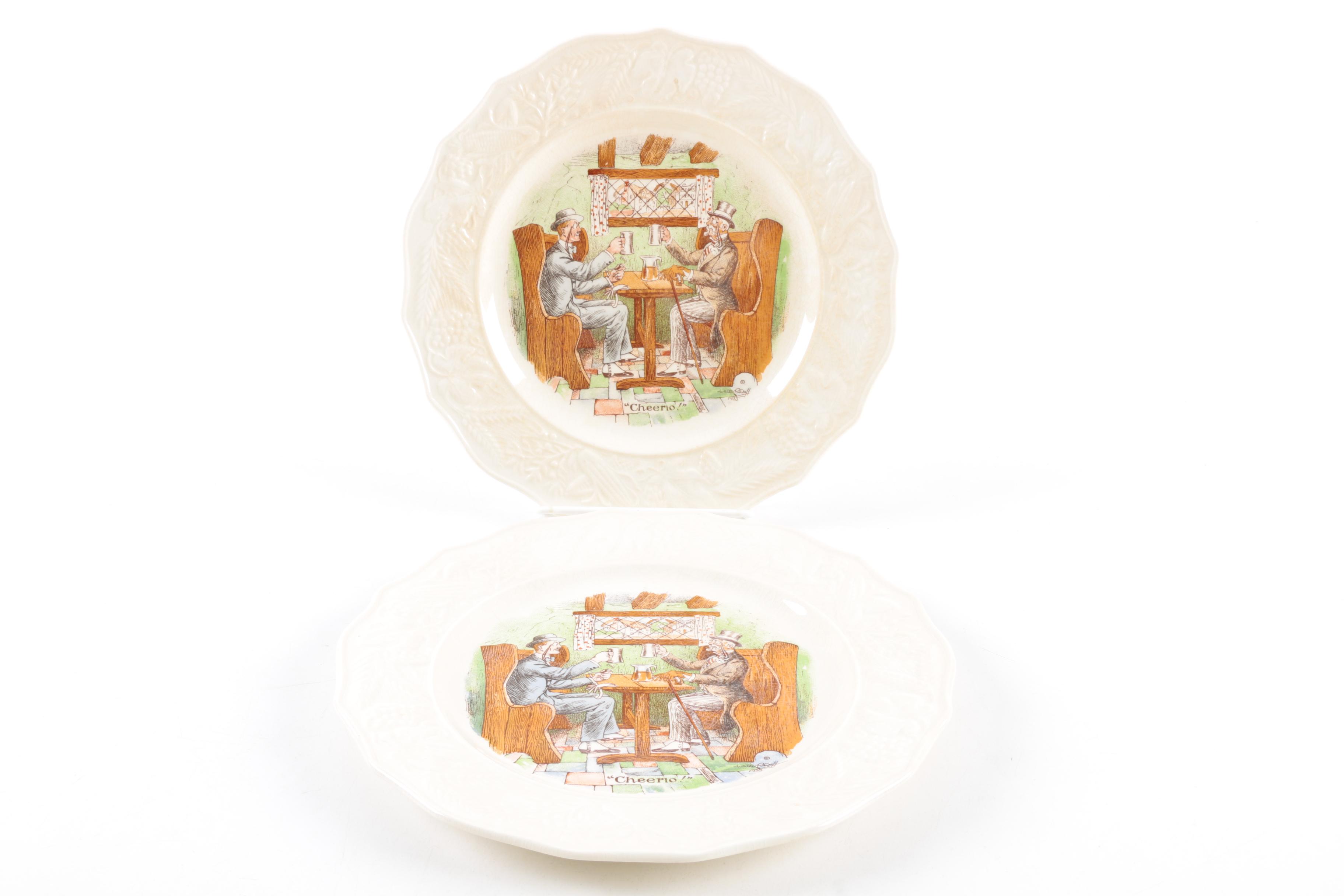 Vintage Ambassador Ware "International Toast Series" Plates