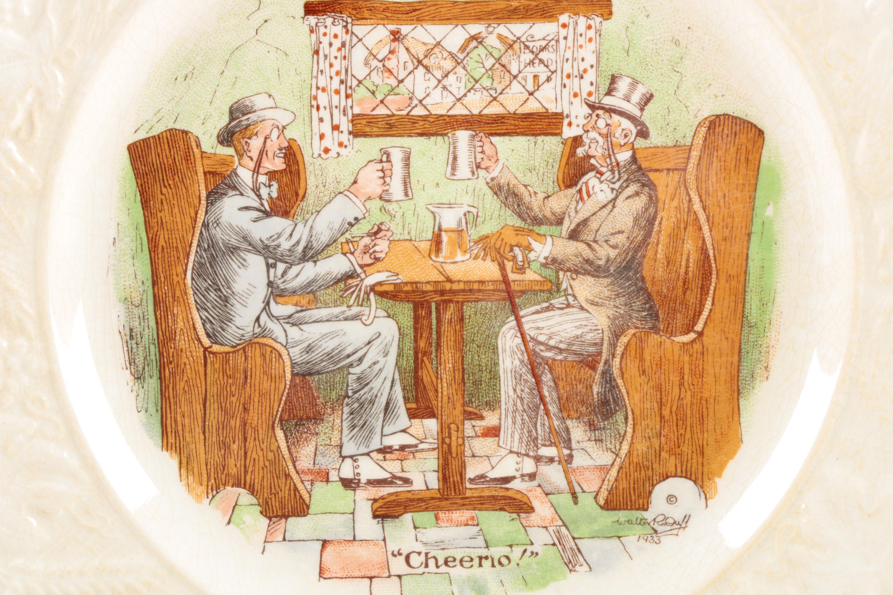 Vintage Ambassador Ware "International Toast Series" Plates