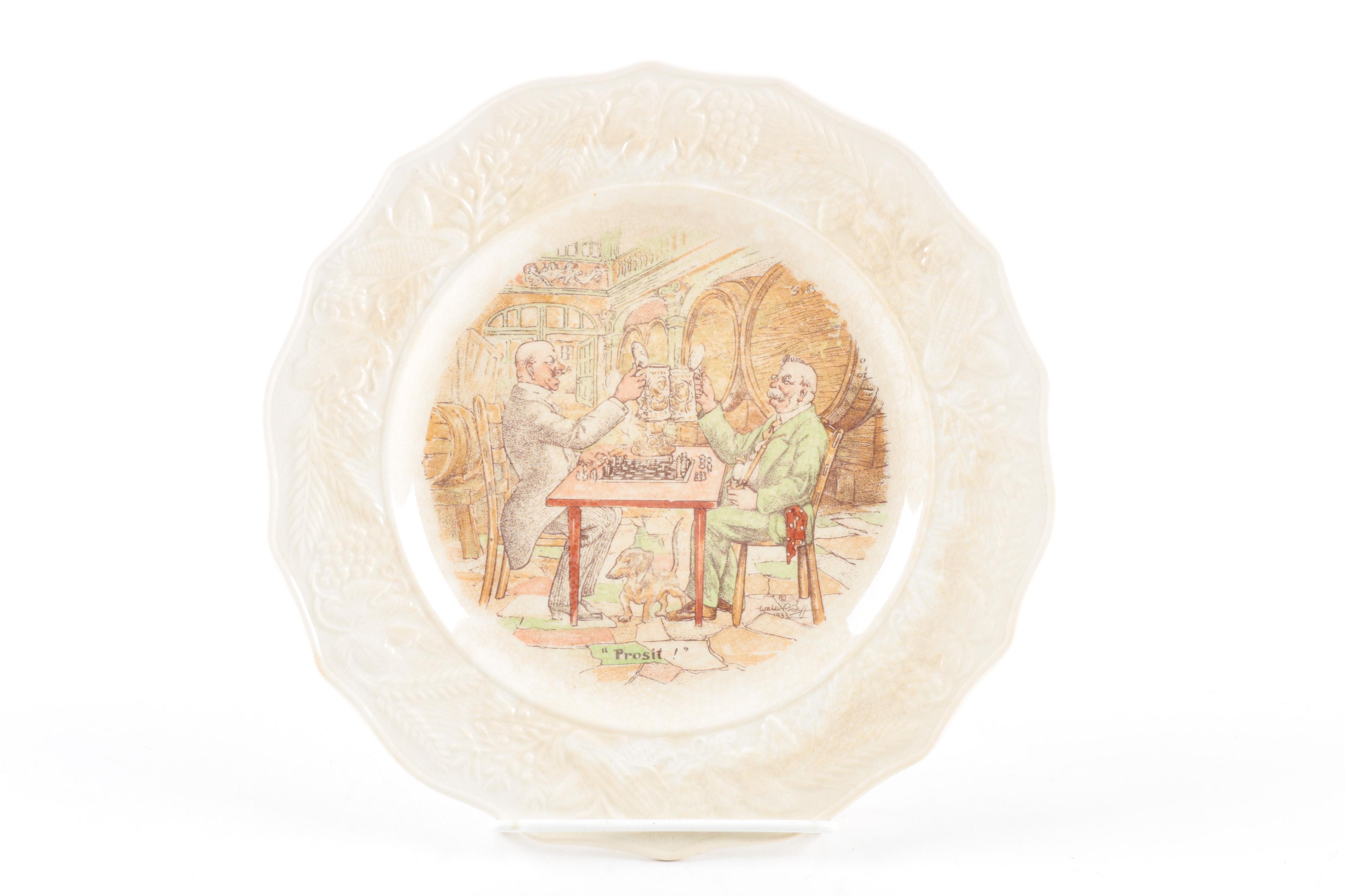 Vintage Ambassador Ware "International Toast Series" Plates