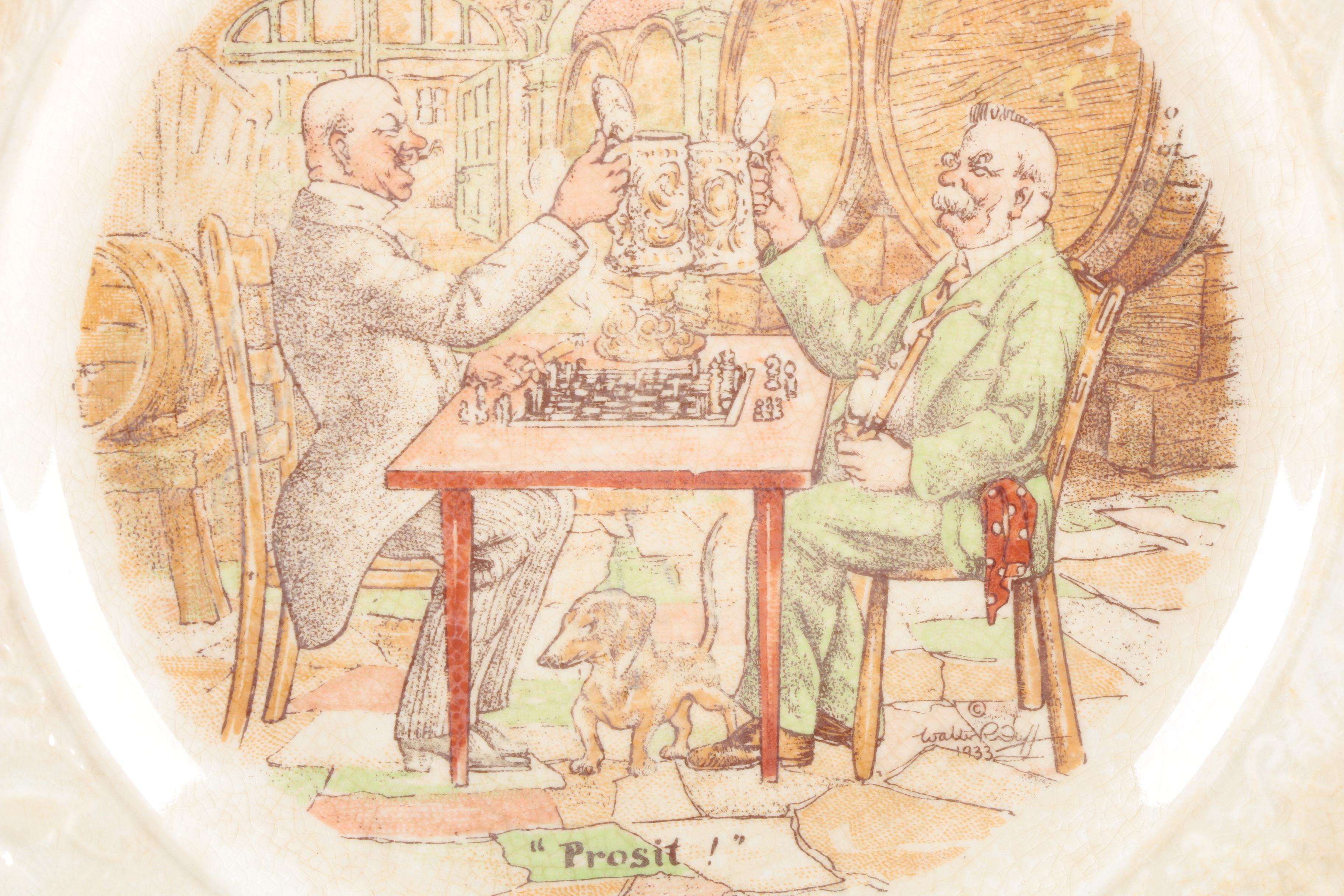 Vintage Ambassador Ware "International Toast Series" Plates