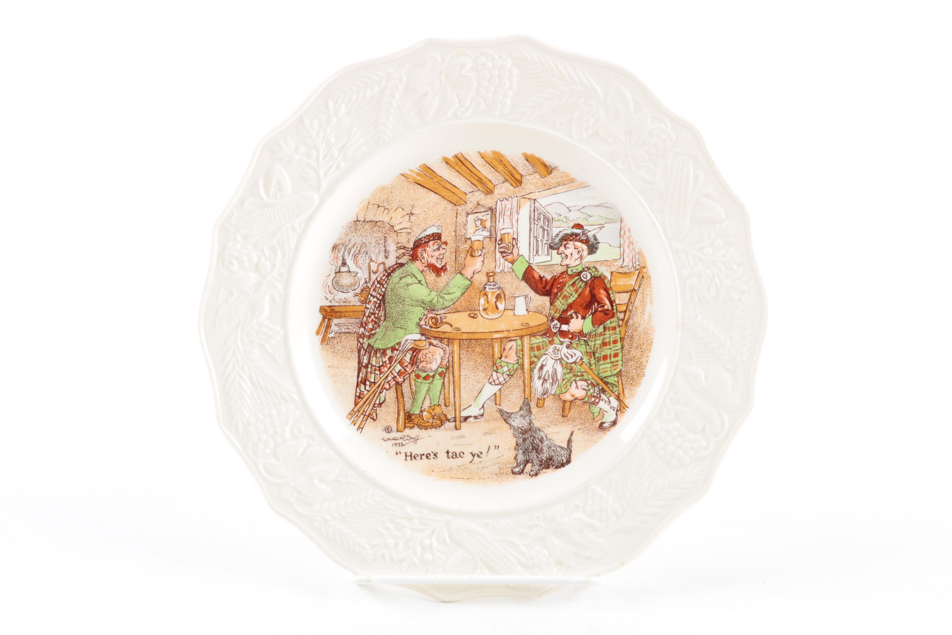 Vintage Ambassador Ware "International Toast Series" Plates