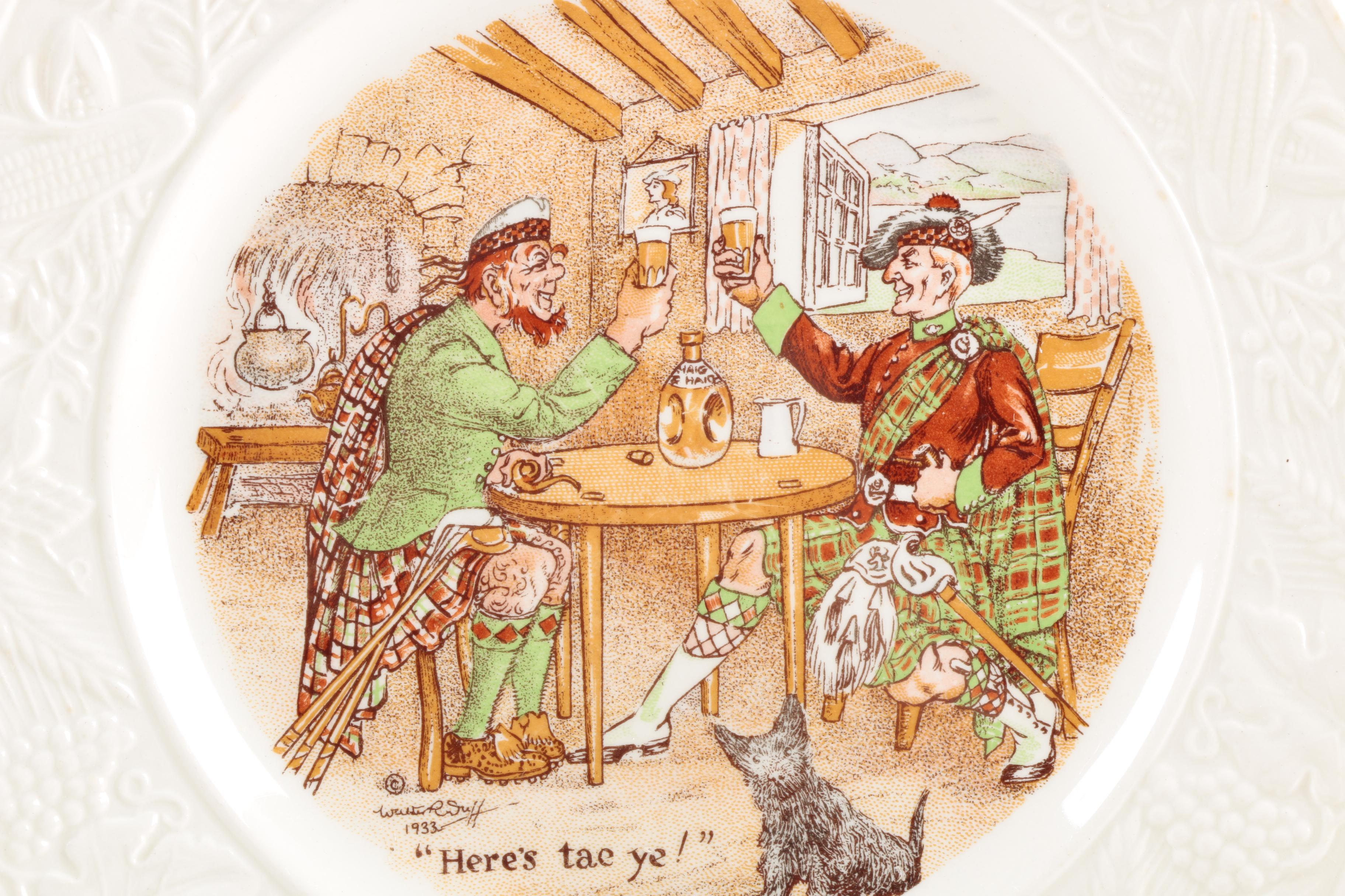 Vintage Ambassador Ware "International Toast Series" Plates