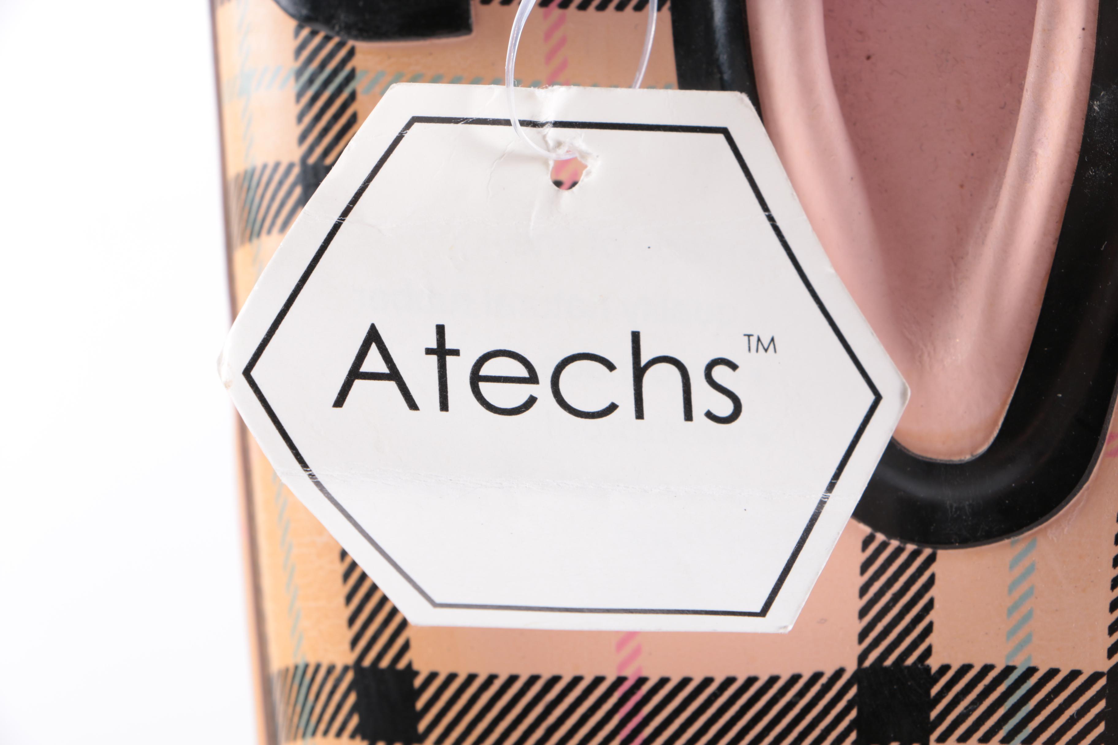 Plaid Rubber Wellington Boots by Atechs