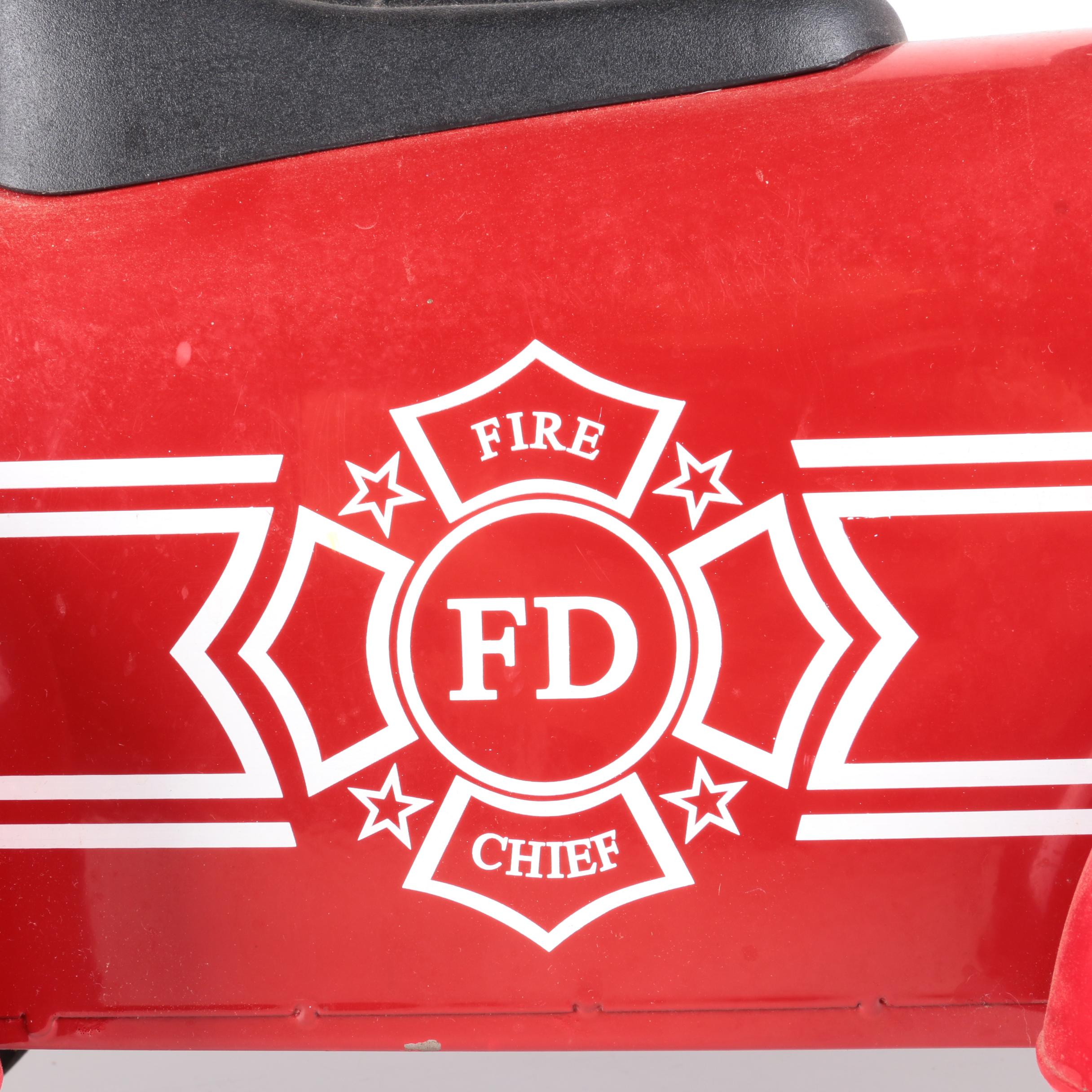 Hook & Ladder Fire Truck Themed Pedal Car