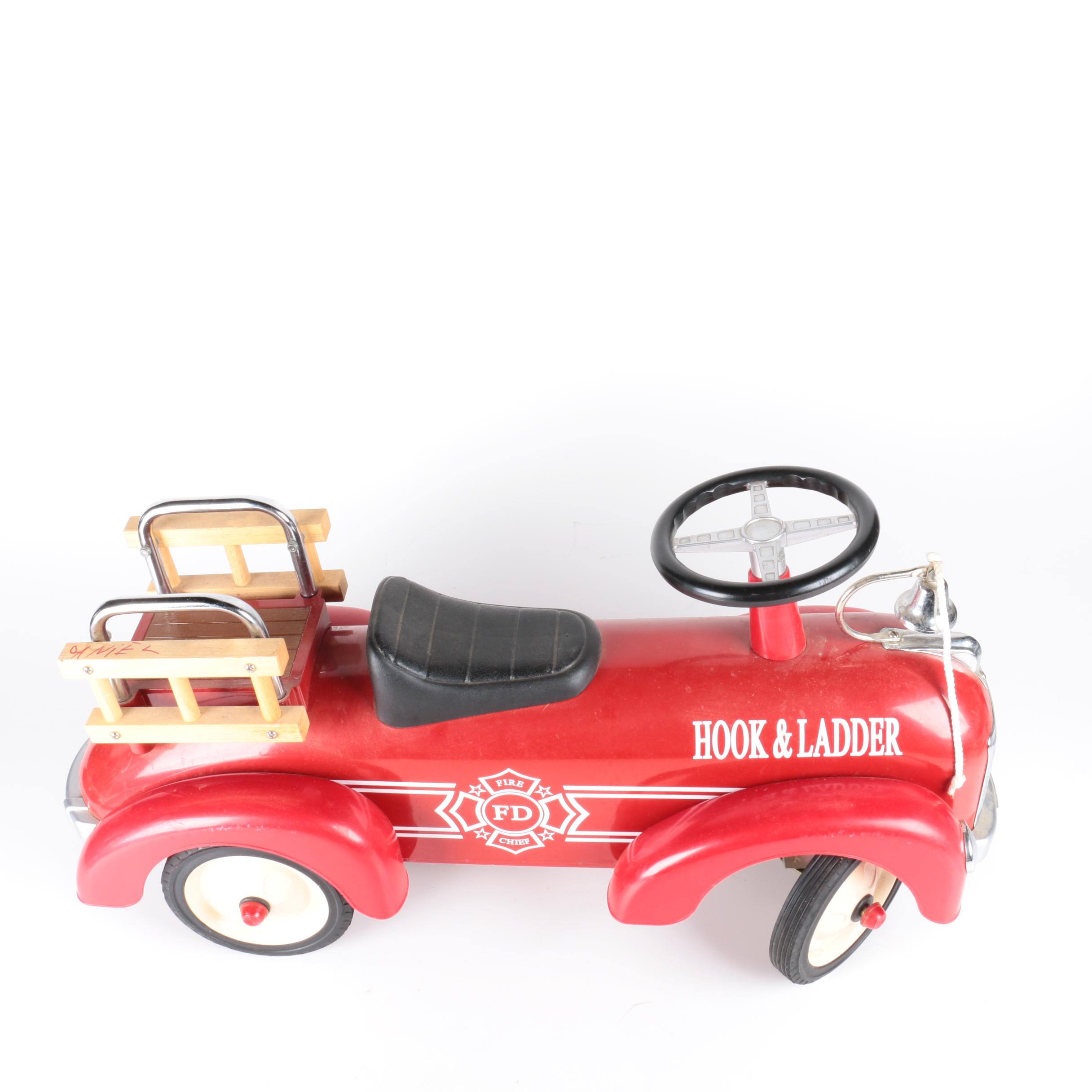 Hook & Ladder Fire Truck Themed Pedal Car
