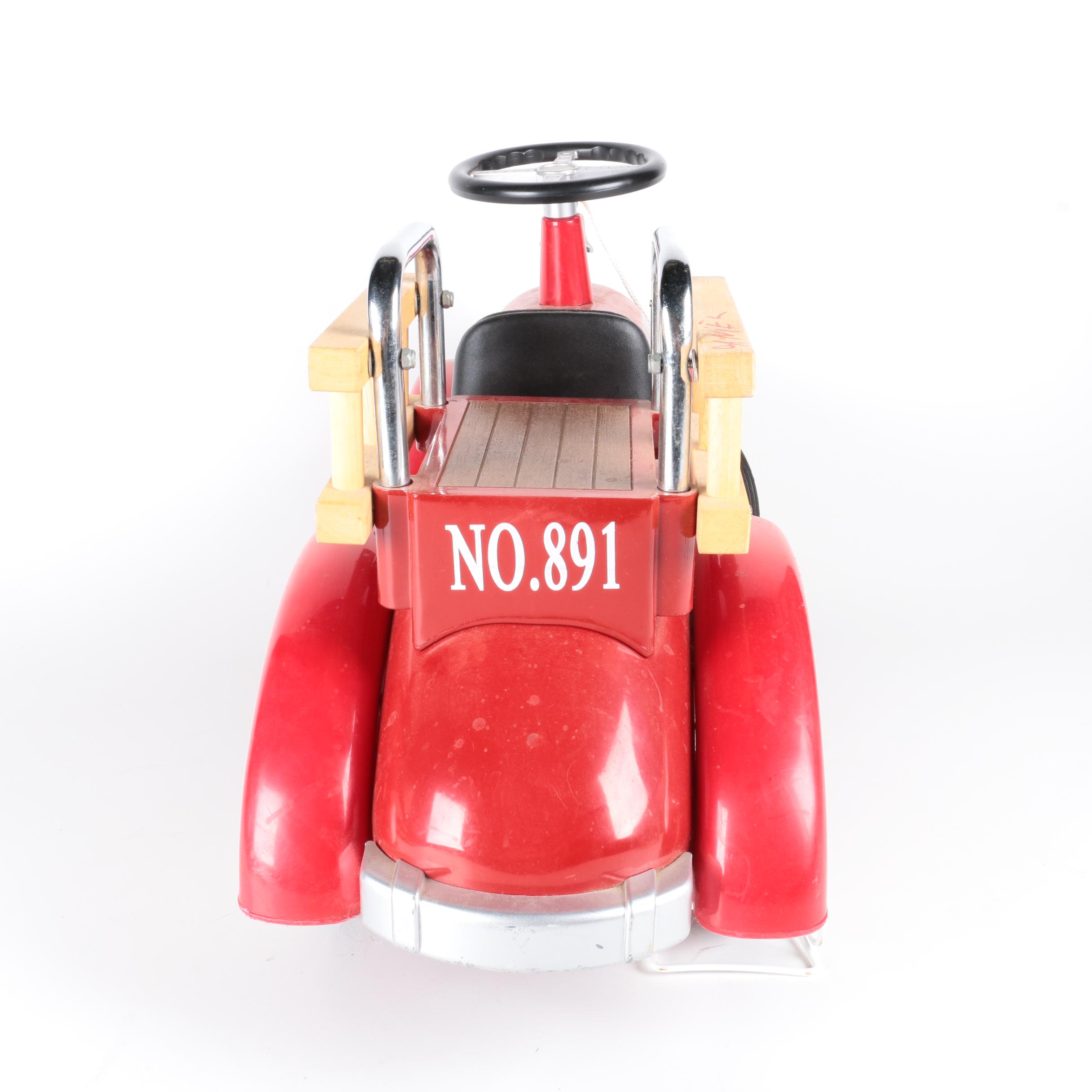 Hook & Ladder Fire Truck Themed Pedal Car