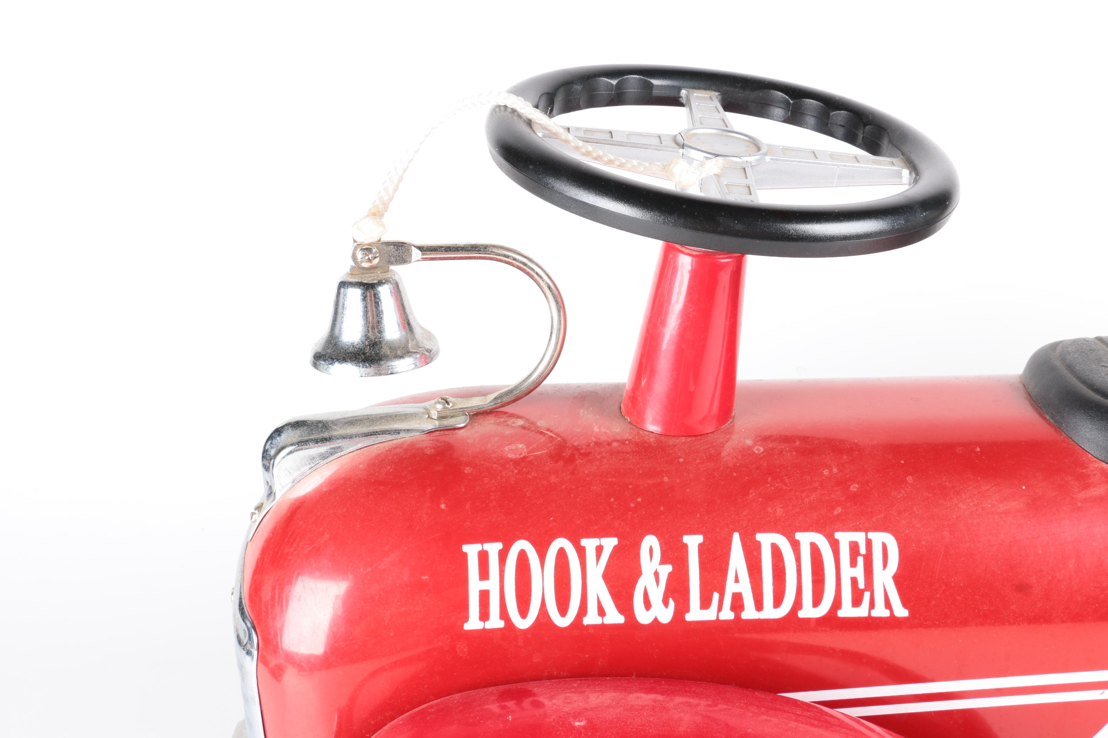 Hook & Ladder Fire Truck Themed Pedal Car