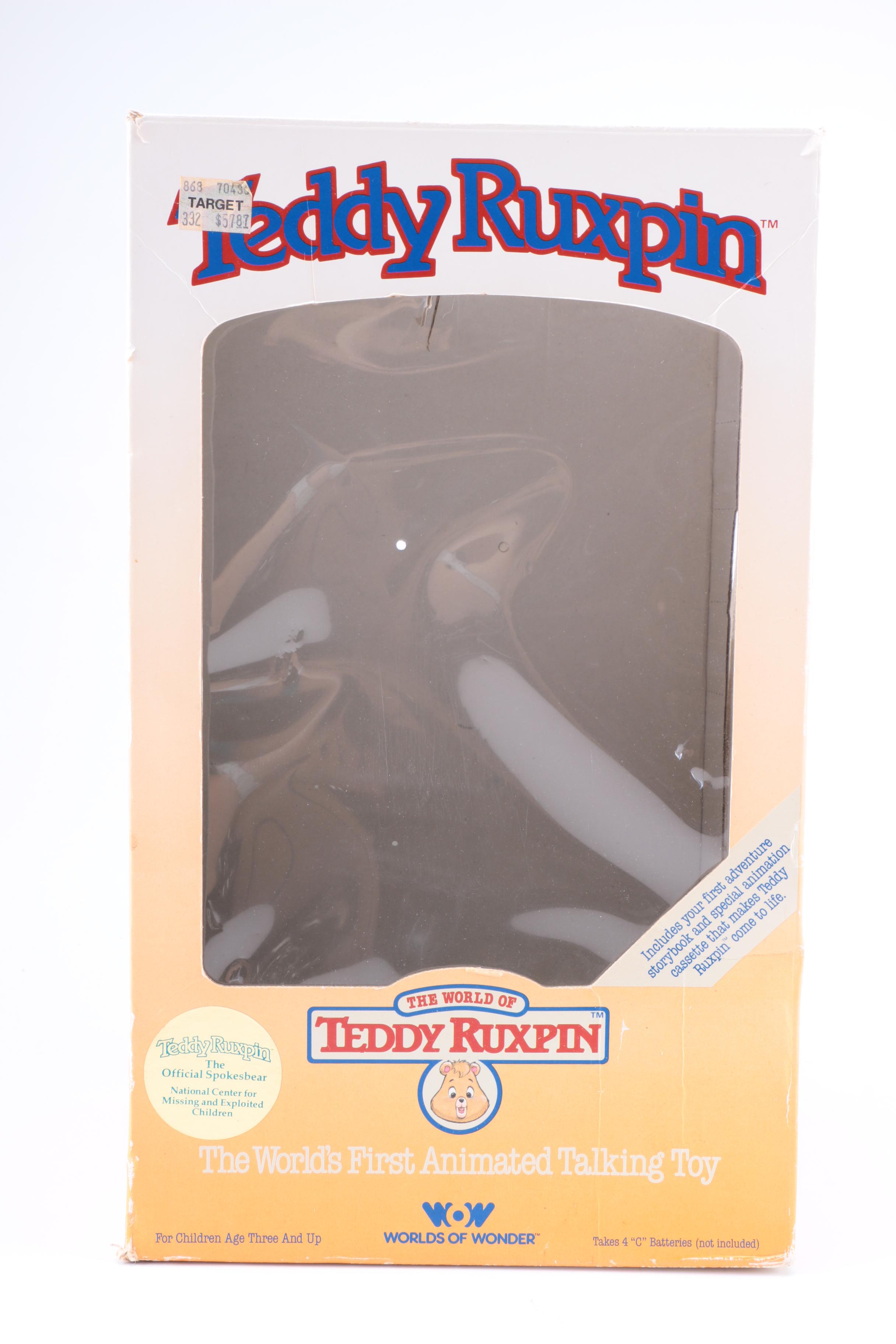 Vintage Teddy Ruxpin Animatronic Teddy Bear