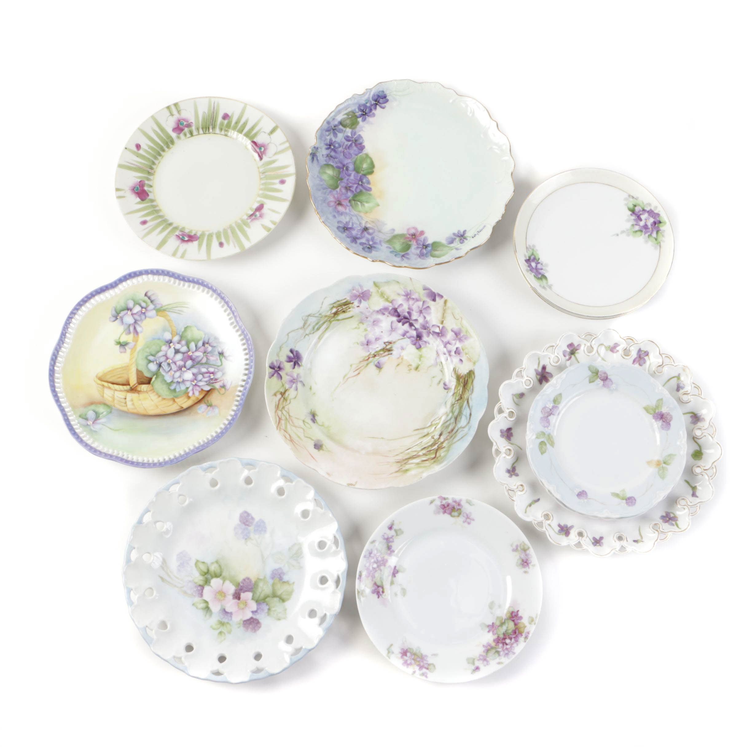 Vintage Porcelain Plate Collection