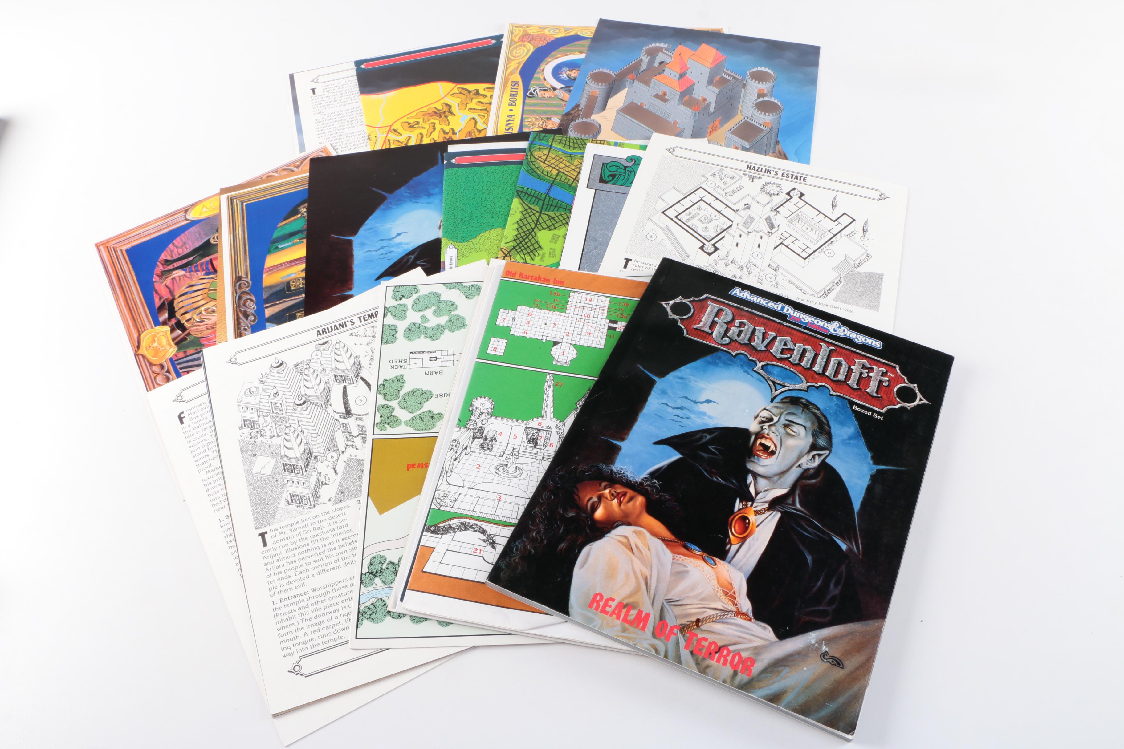 Advanced Dungeons & Dragons Modules and "Star Frontiers" Rule Book