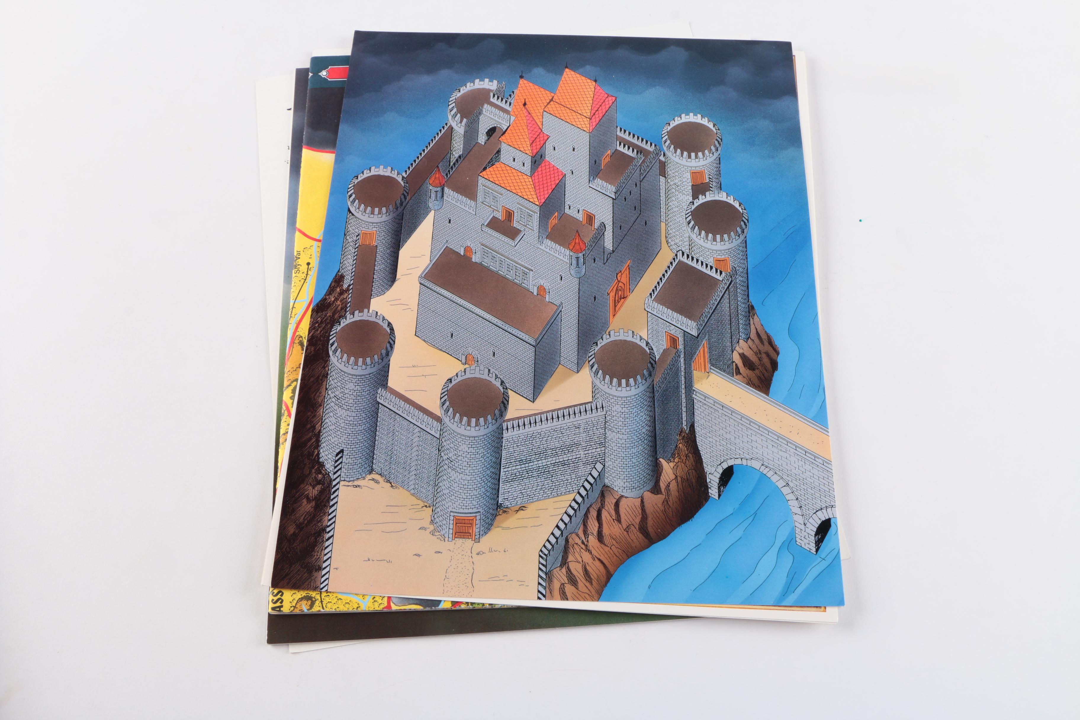 Advanced Dungeons & Dragons Modules and "Star Frontiers" Rule Book