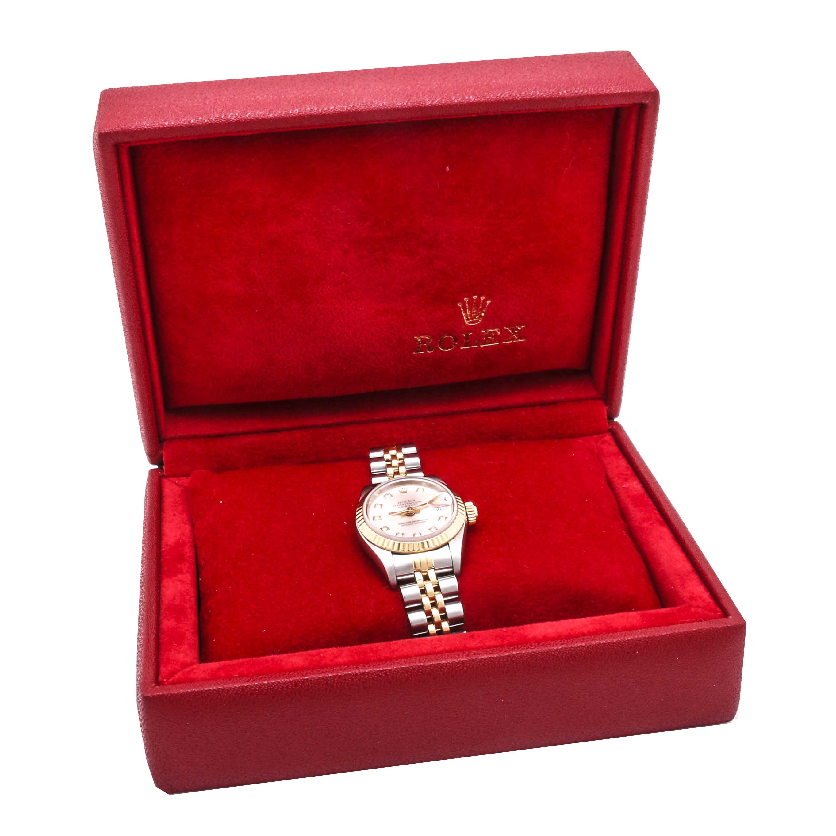 Rolex 18K Yellow Gold and Stainless Steel Perpetual Datejust Diamond Watch