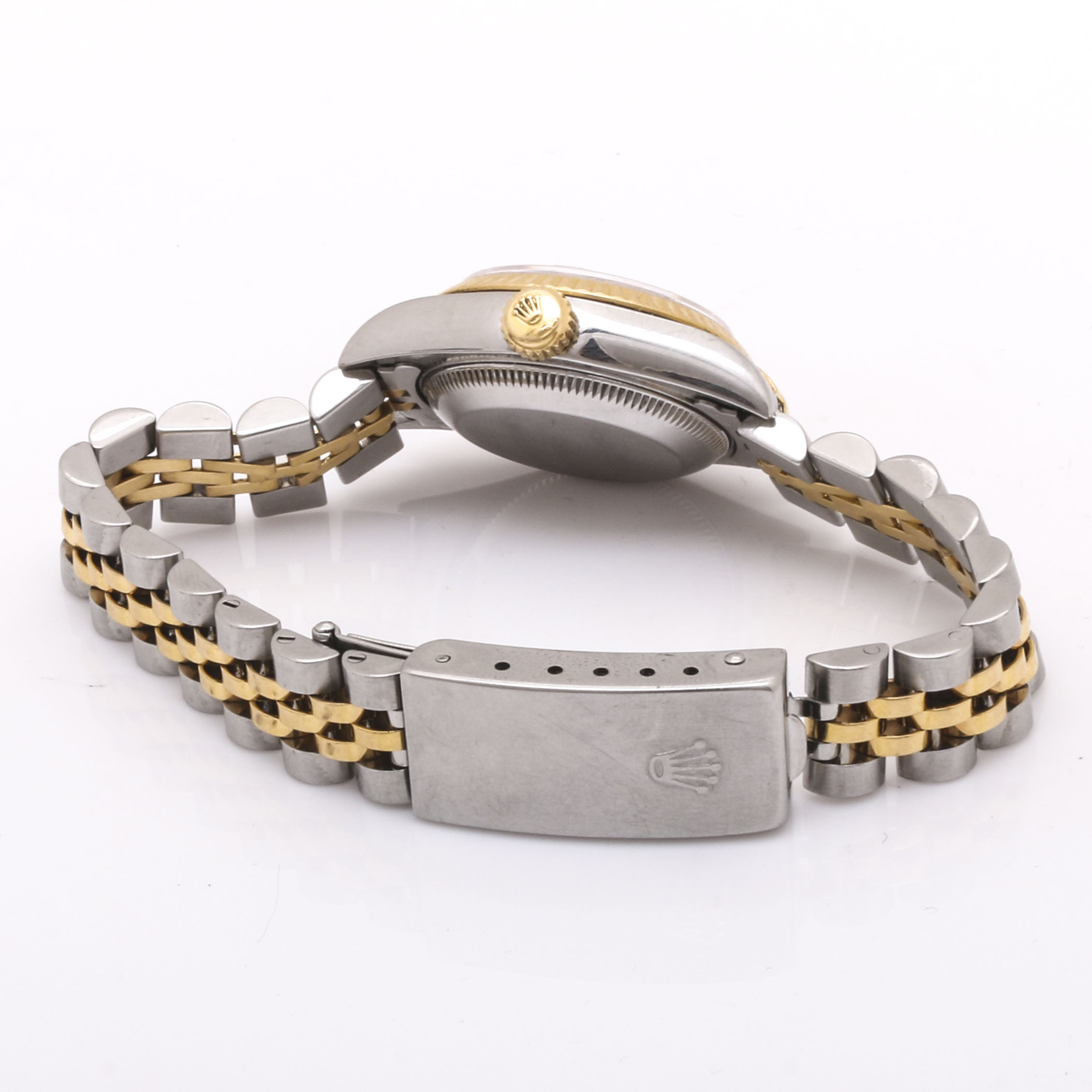 Rolex 18K Yellow Gold and Stainless Steel Perpetual Datejust Diamond Watch