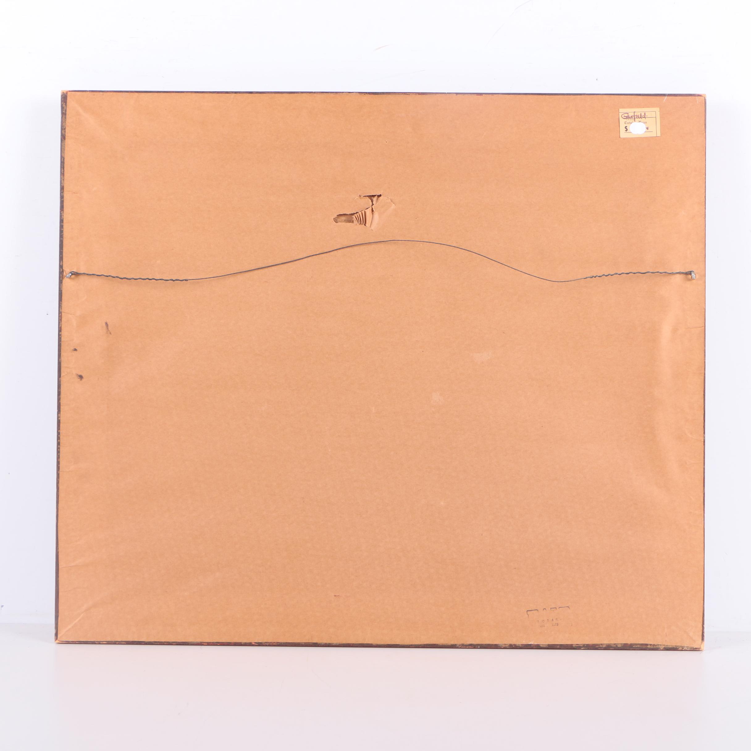 Signed Garfield Oil Painting on Panel of Countryside