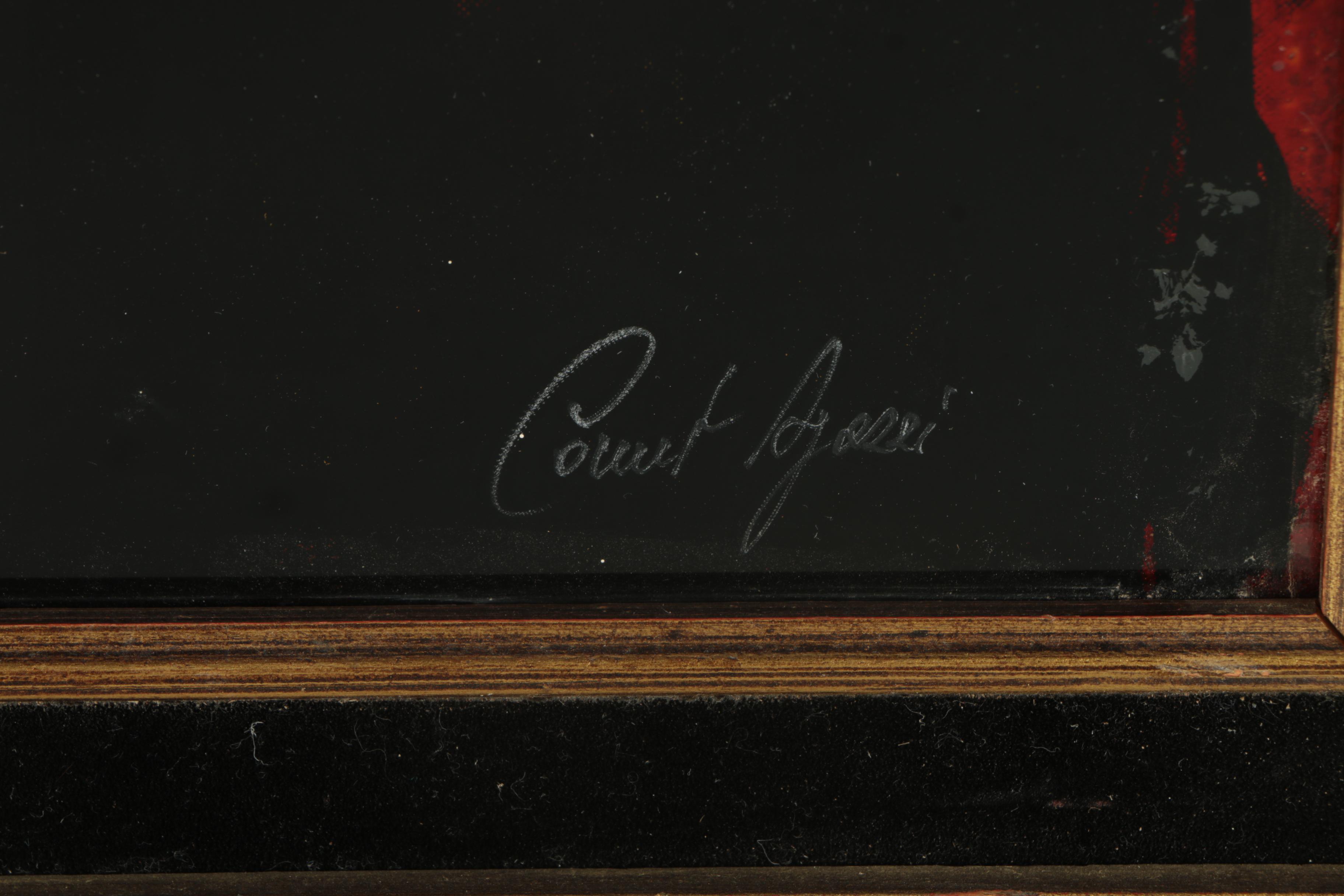 Original Count Angelo Agazzi Reverse Painting under Glass