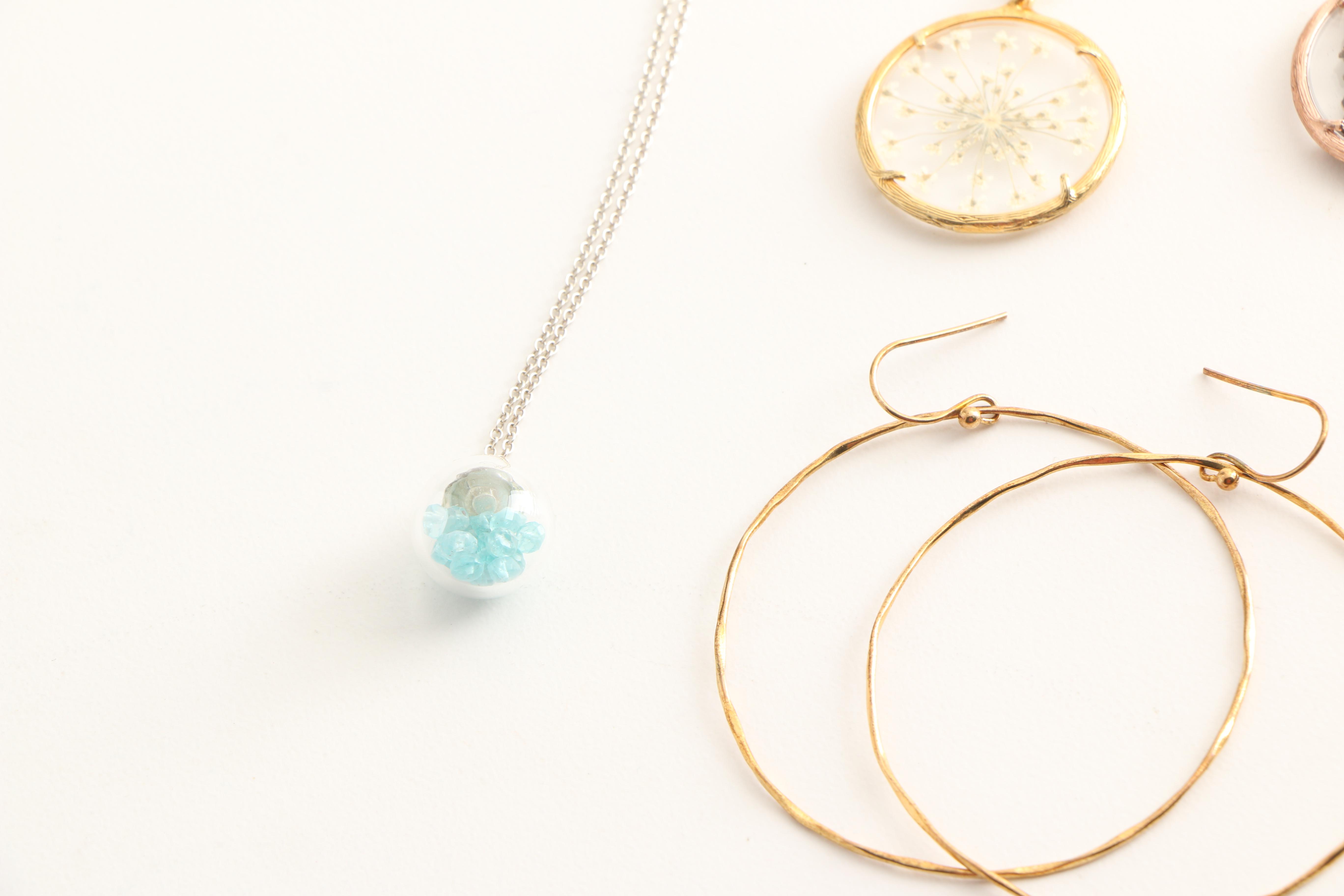 Sterling Silver Necklaces and Earrings Including Baroni