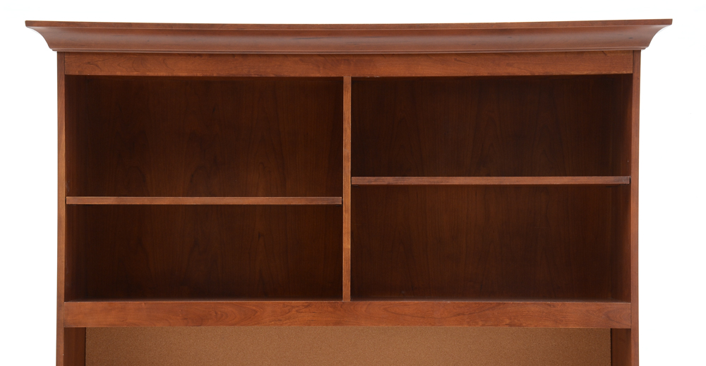 Cherry Computer Desk with Bookcase