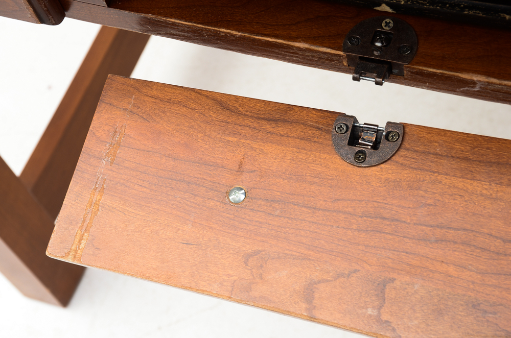 Cherry Computer Desk with Bookcase