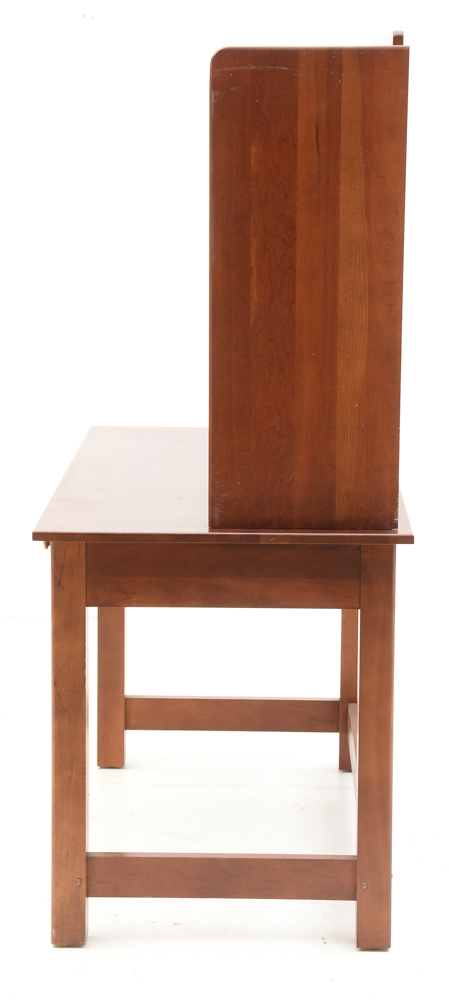 Cherry Computer Desk with Bookcase