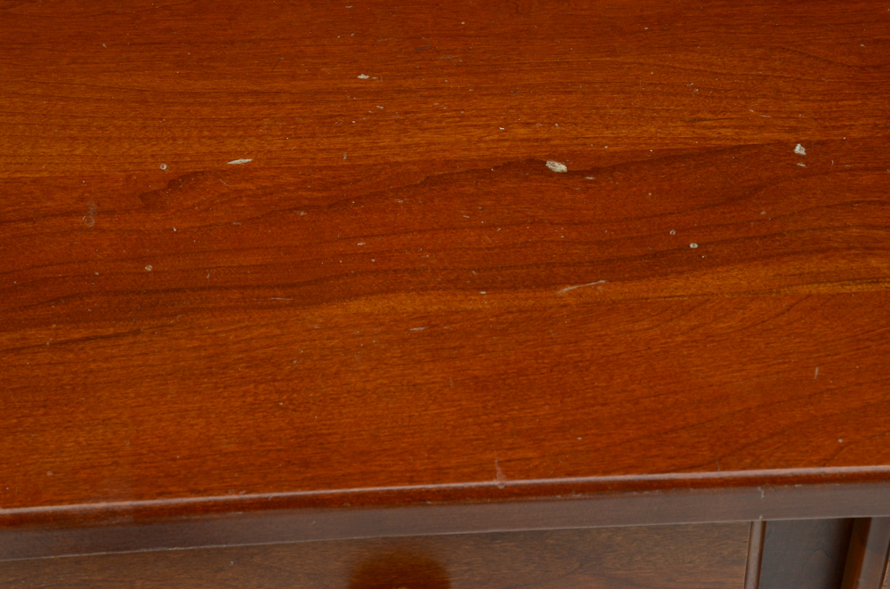 Cherry Computer Desk with Bookcase