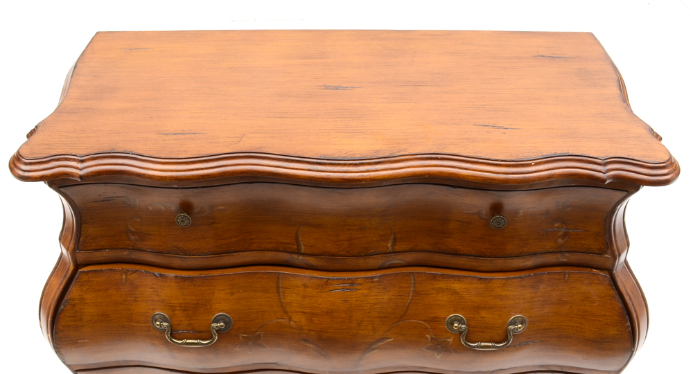 Bombé Style Three Drawer Chest