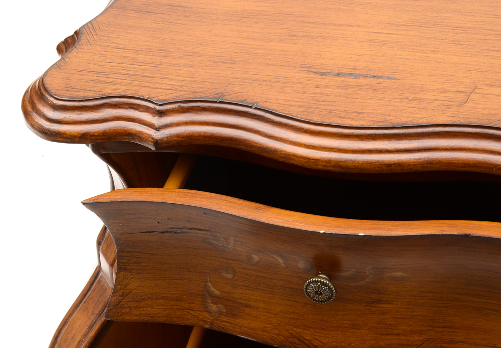 Bombé Style Three Drawer Chest