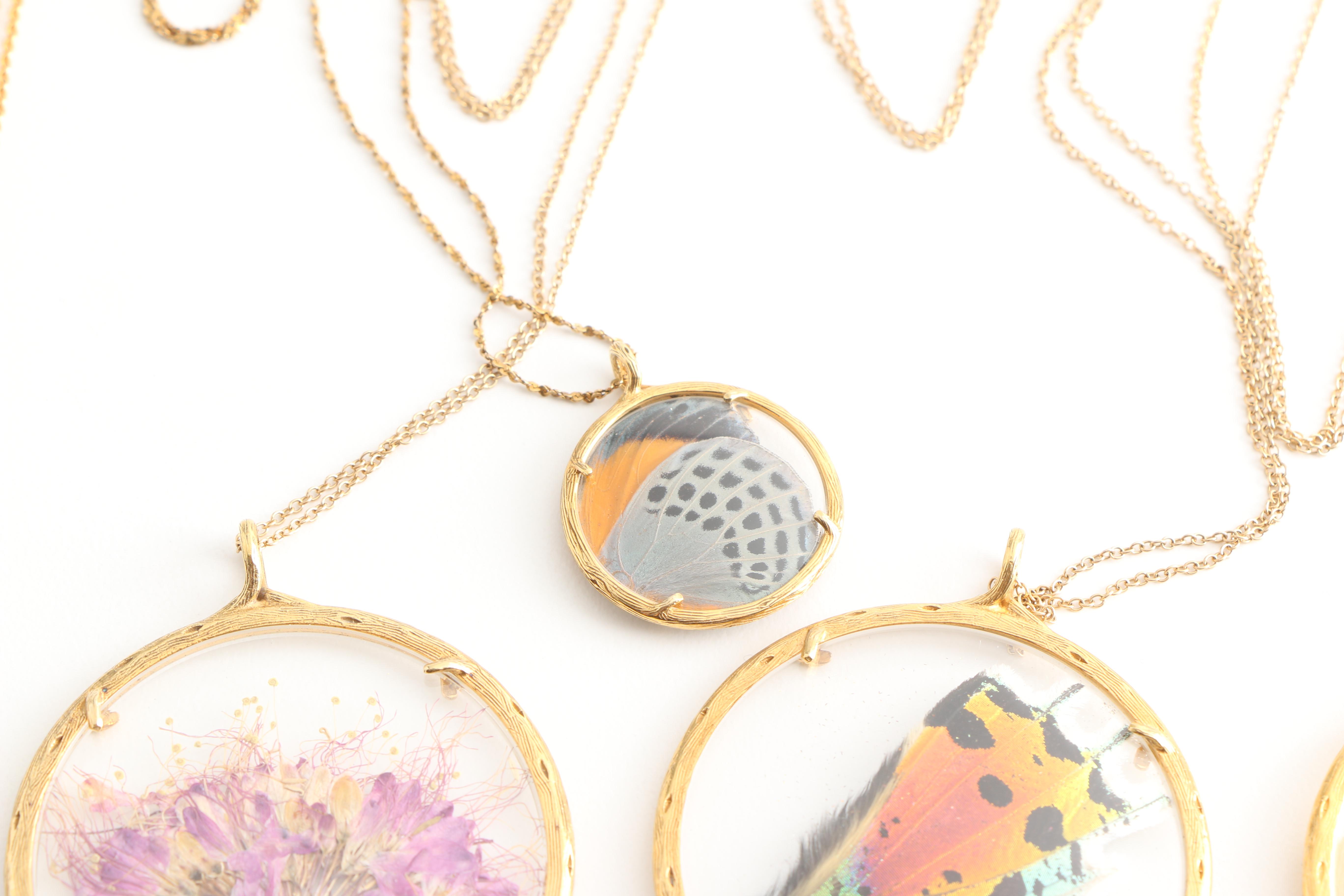 Collection of Sterling Silver Gold Wash and Rose Tone Necklaces and Earrings