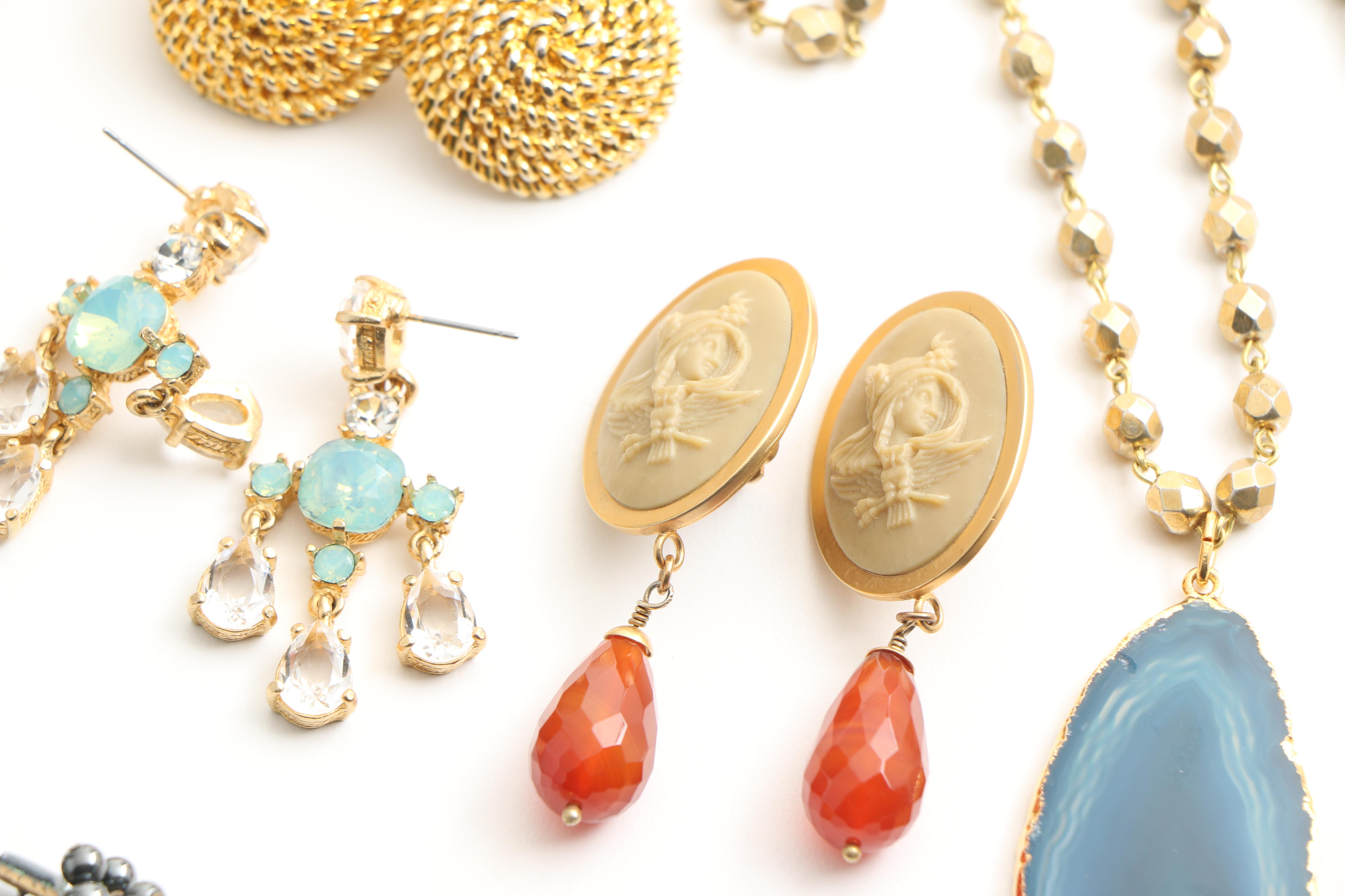 Assortment of Costume Jewelry Including Freshwater Pearl