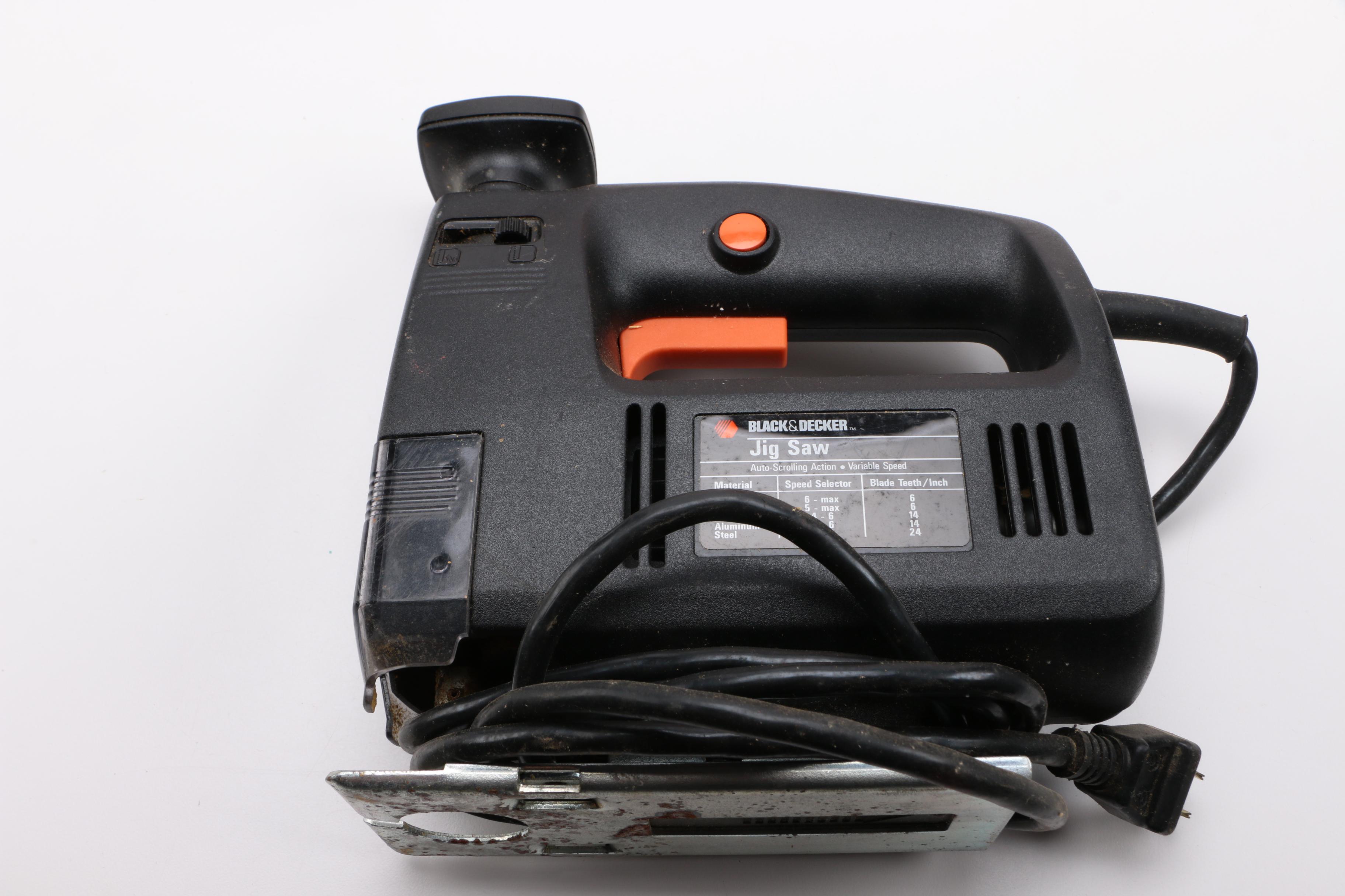 Three Black and Decker Power Tools