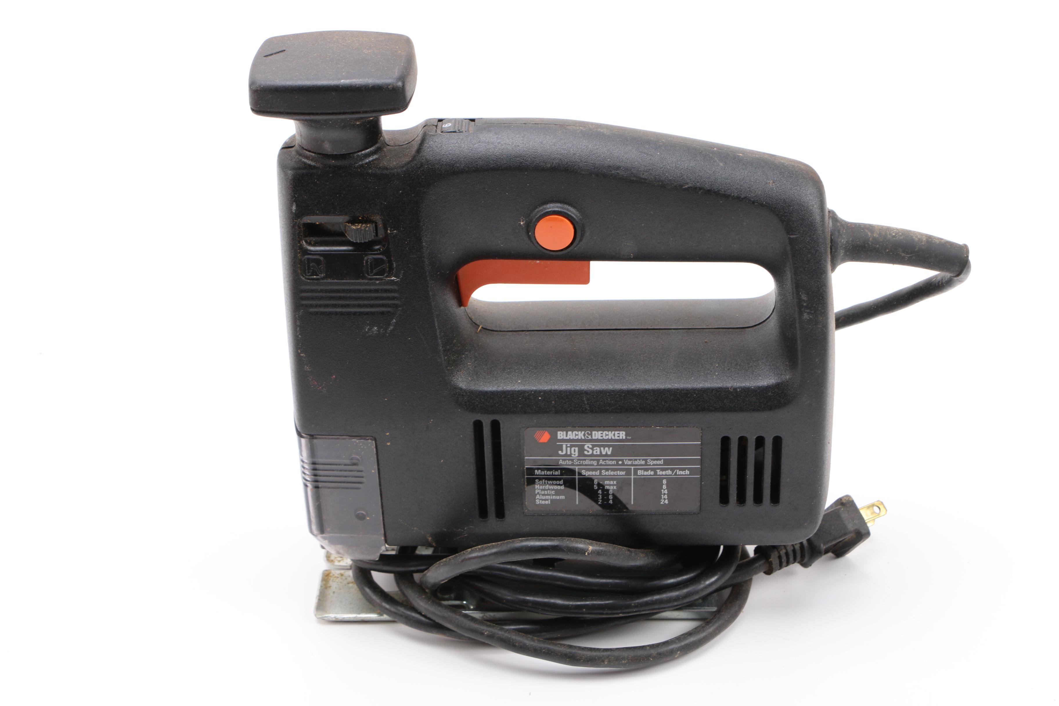 Three Black and Decker Power Tools