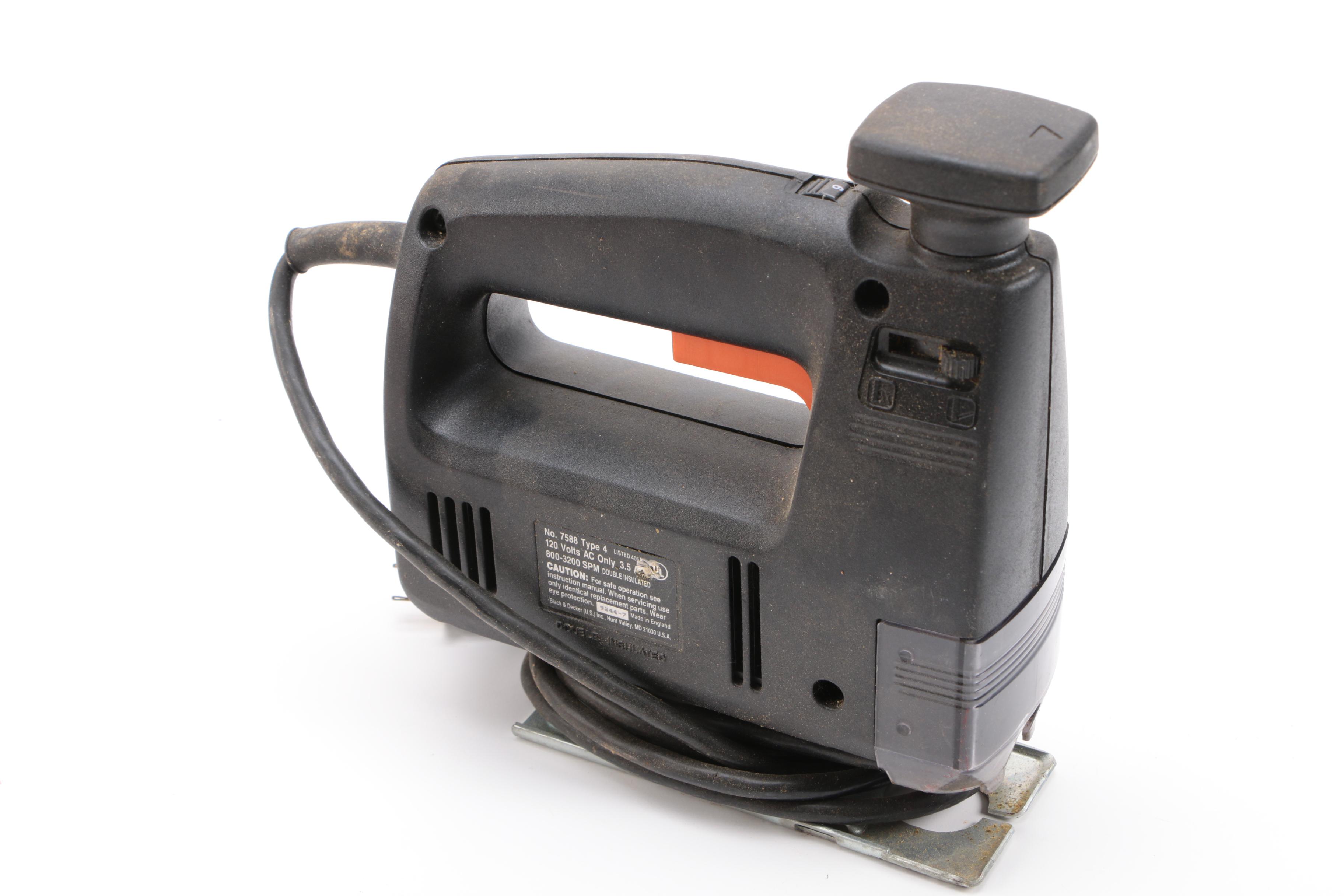 Three Black and Decker Power Tools