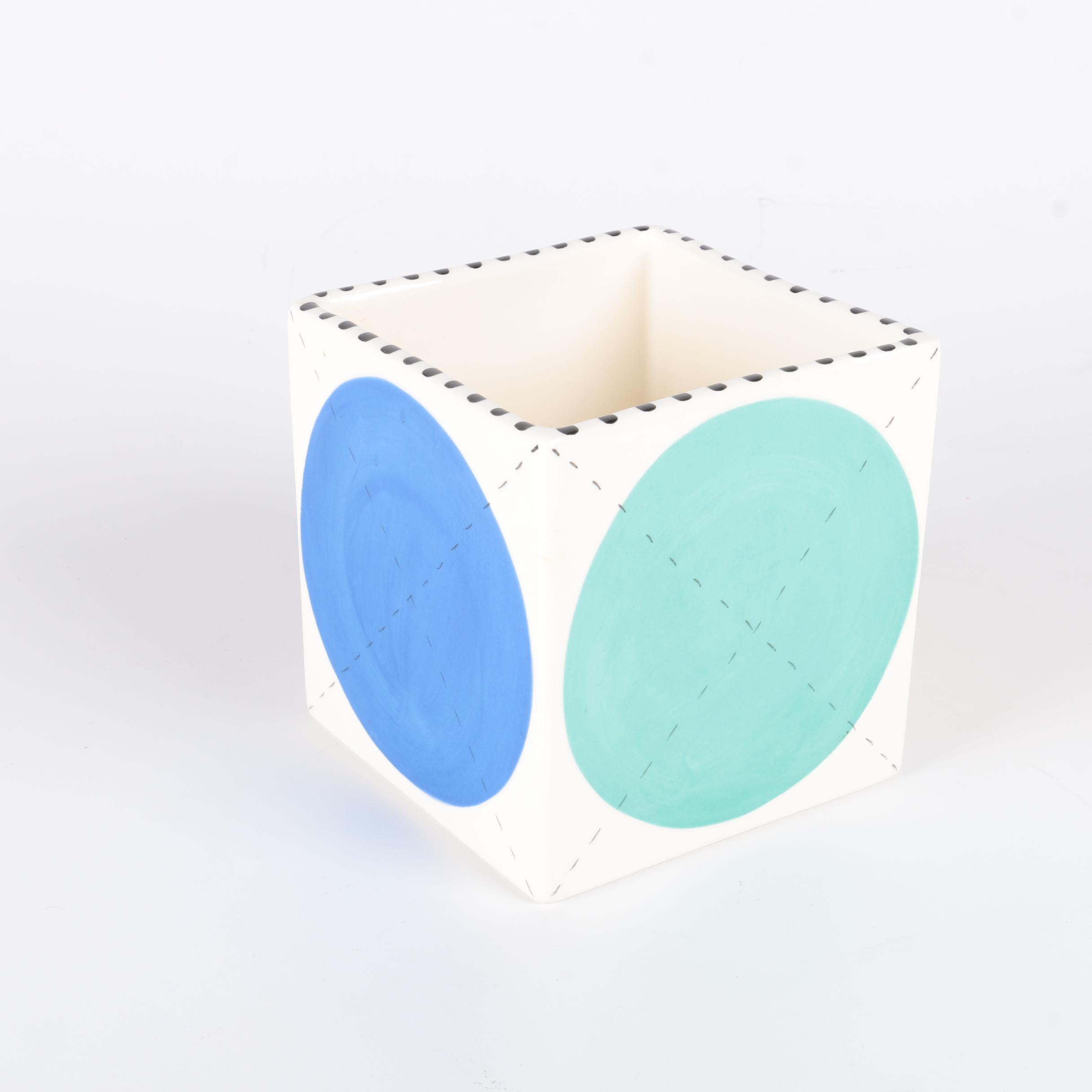 Susan Eslick Signed Post Modern Box Vase