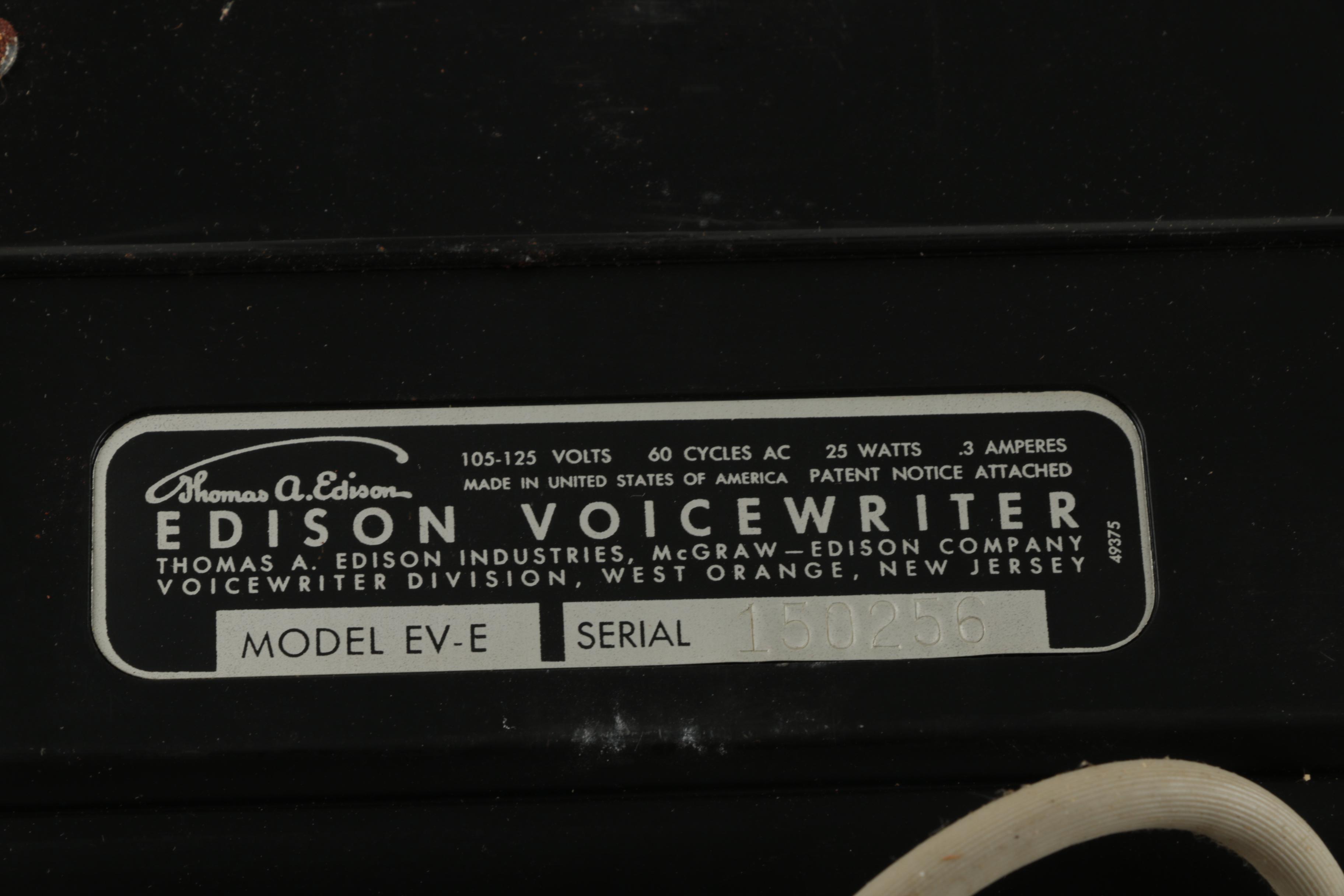 Edison Voicewriter in Box