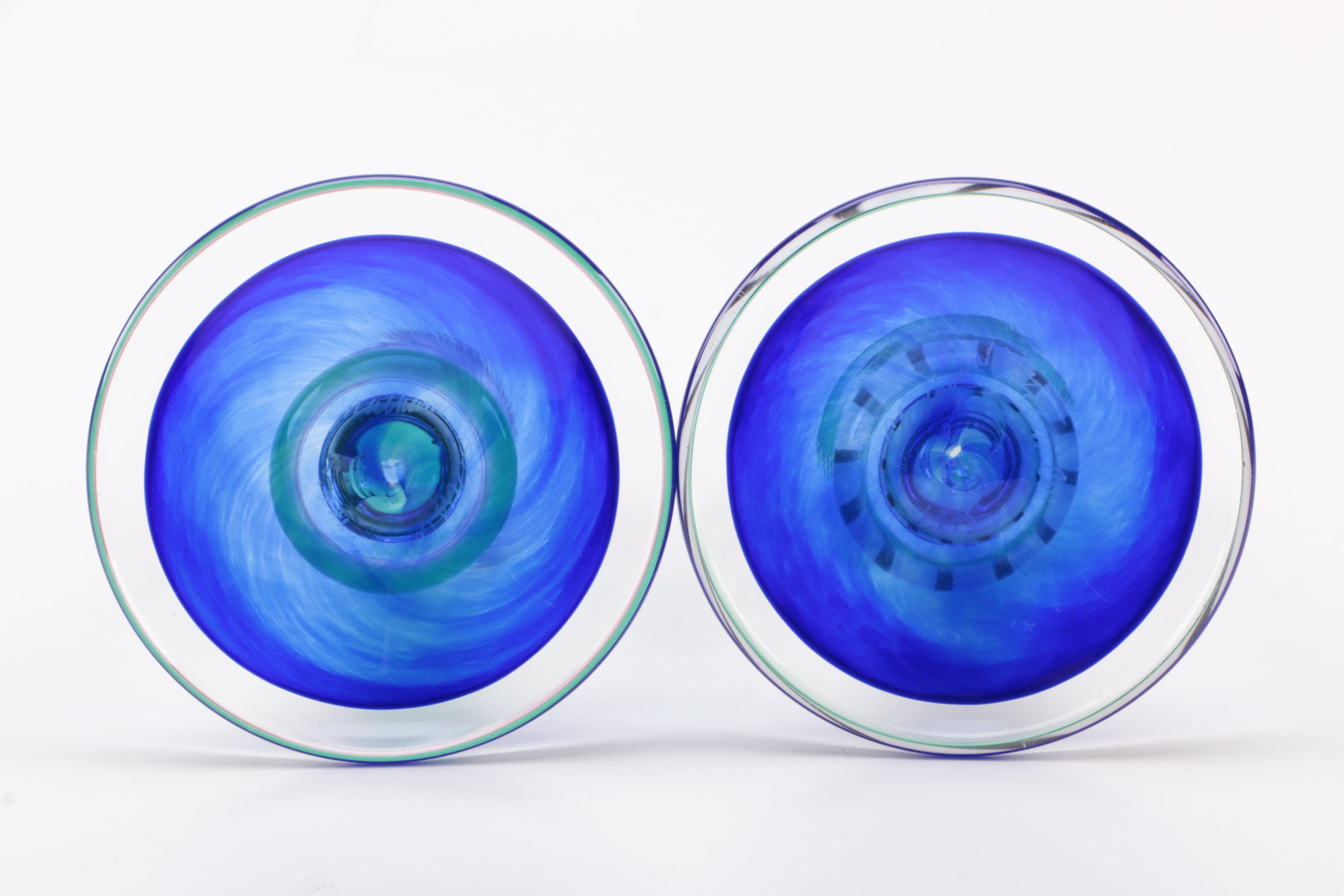 Collection of Chatham Glass Company Candlesticks