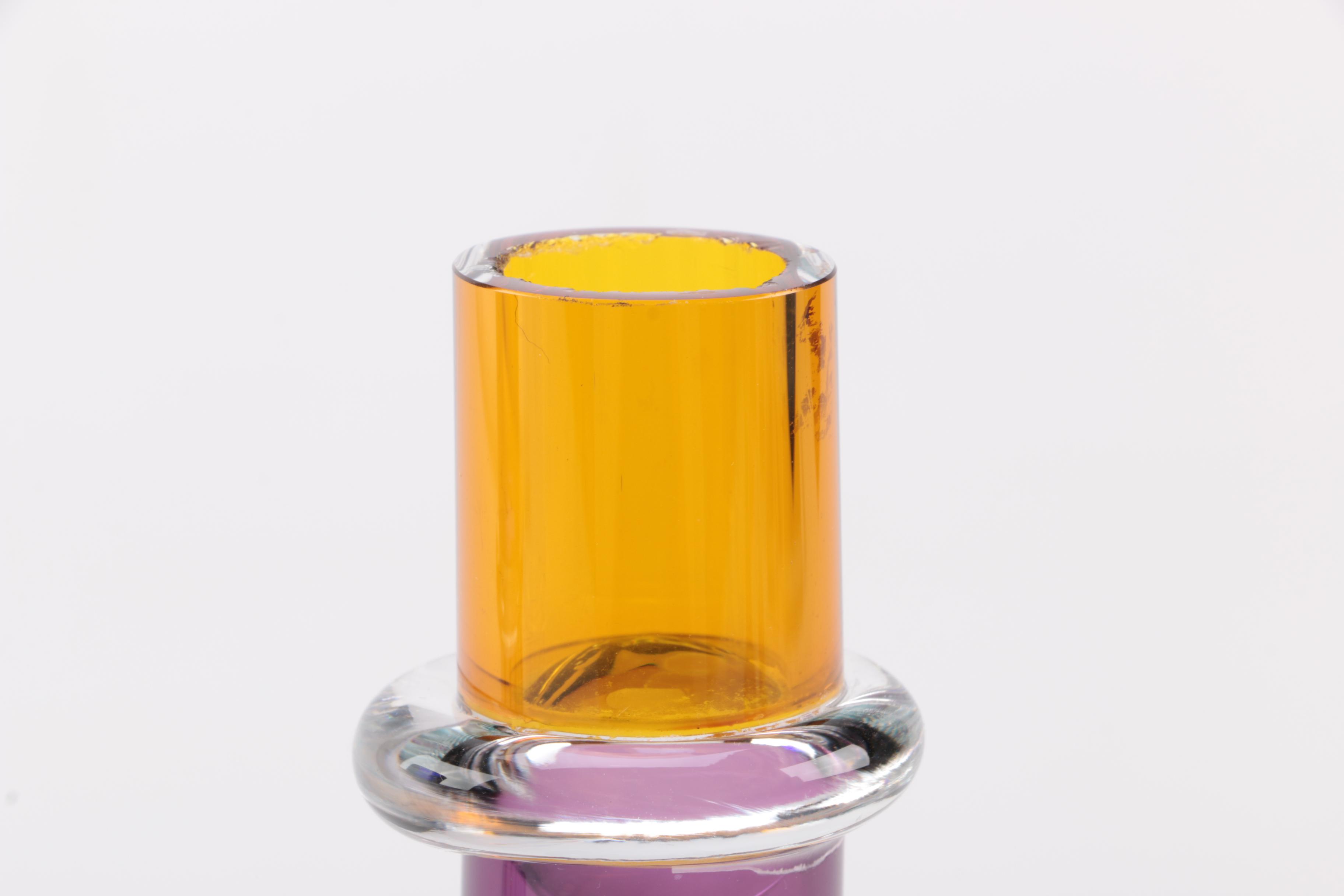 Collection of Chatham Glass Company Candlesticks