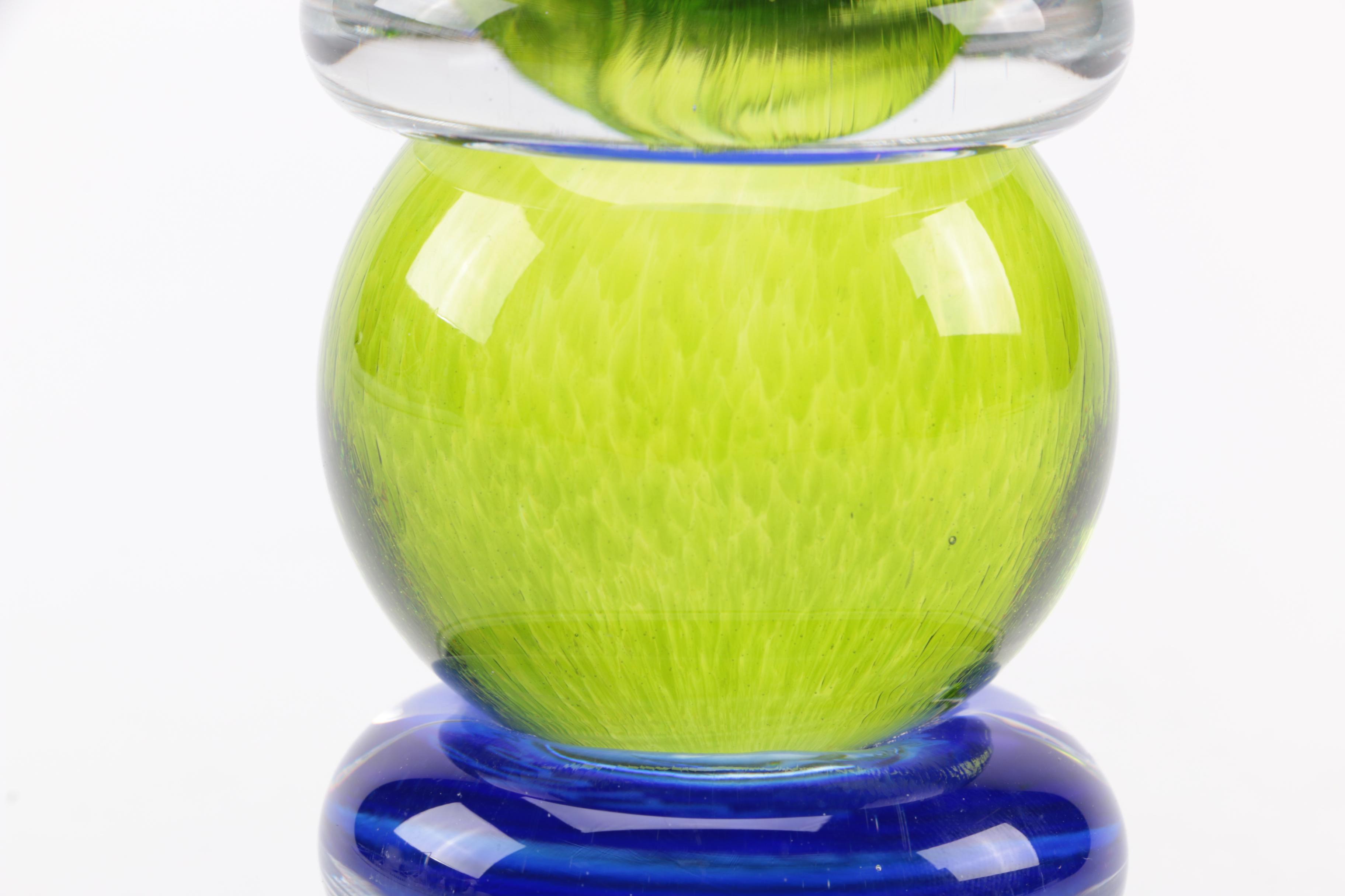 Collection of Chatham Glass Company Candlesticks