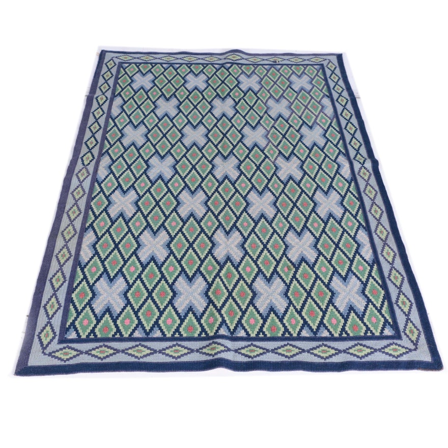 Handwoven Portuguese Arraiolos Area Rug