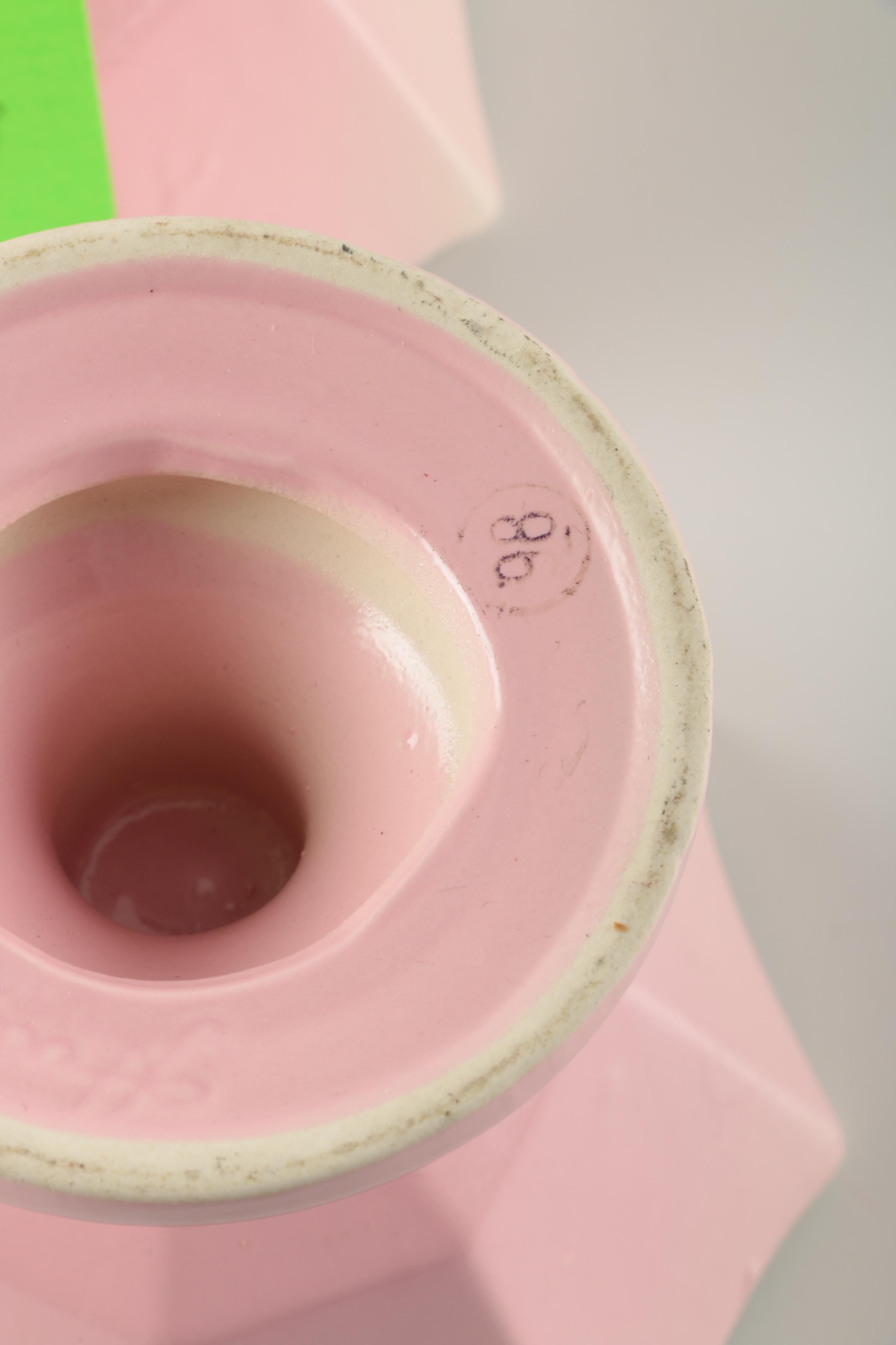 Vintage Pastel Footed Ceramic Planters