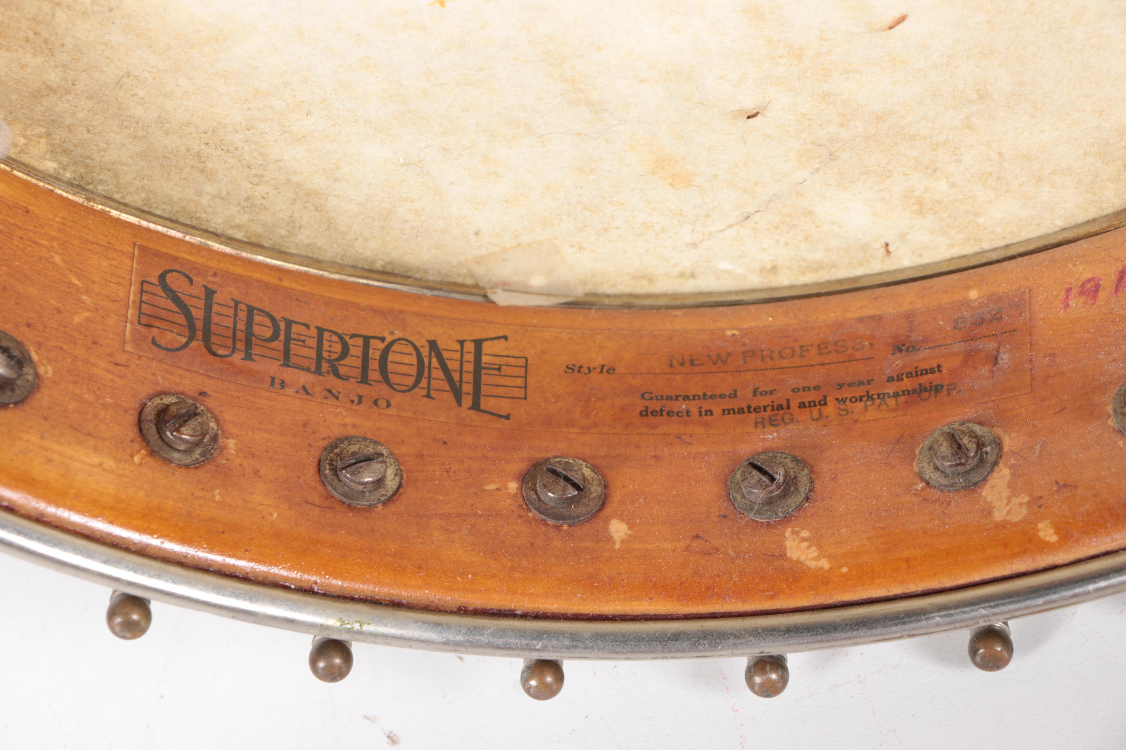 Vintage Supertone 5-String Banjo