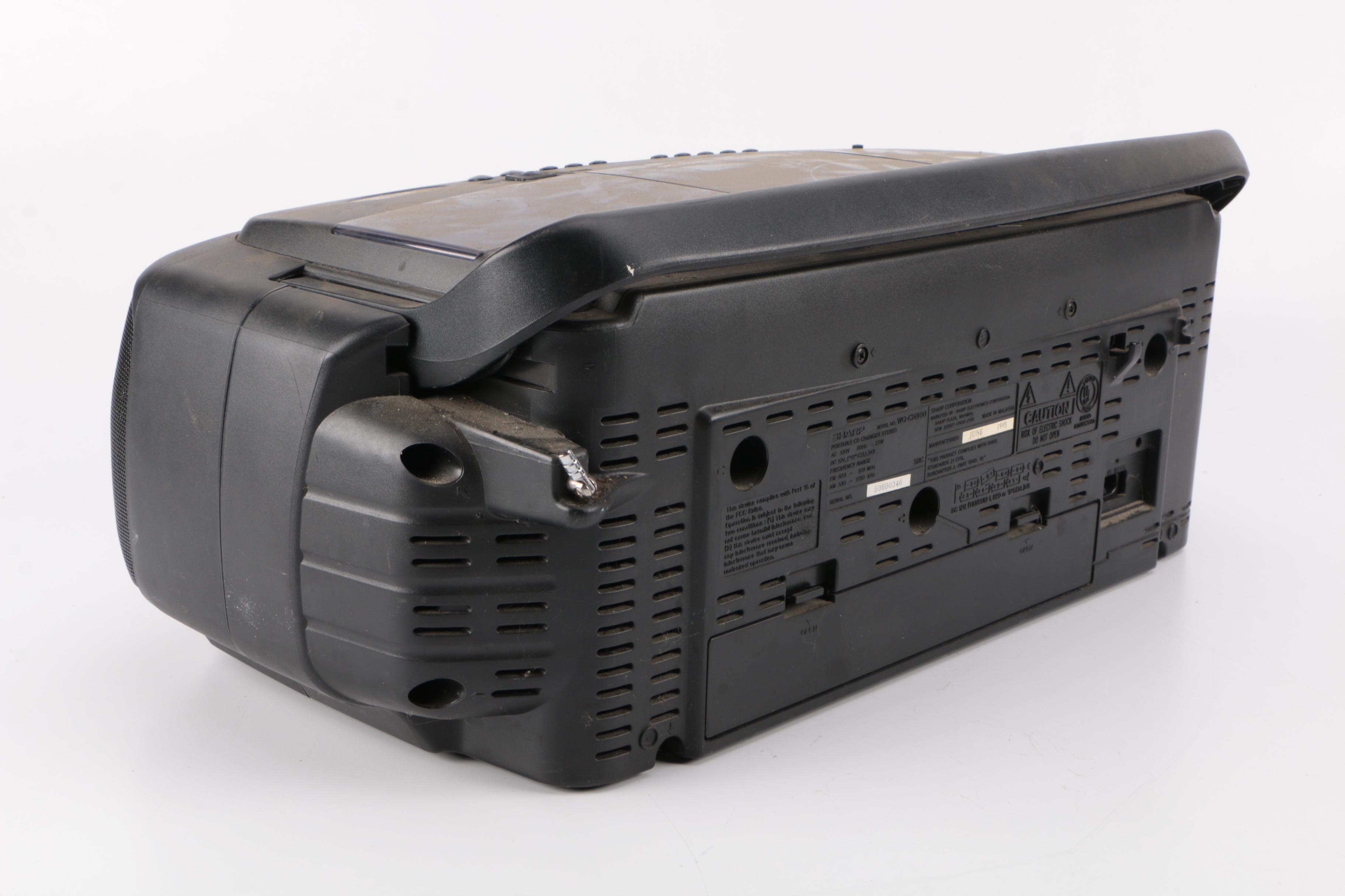 Sharp Five CD Boombox with SL Waber Surge Protector