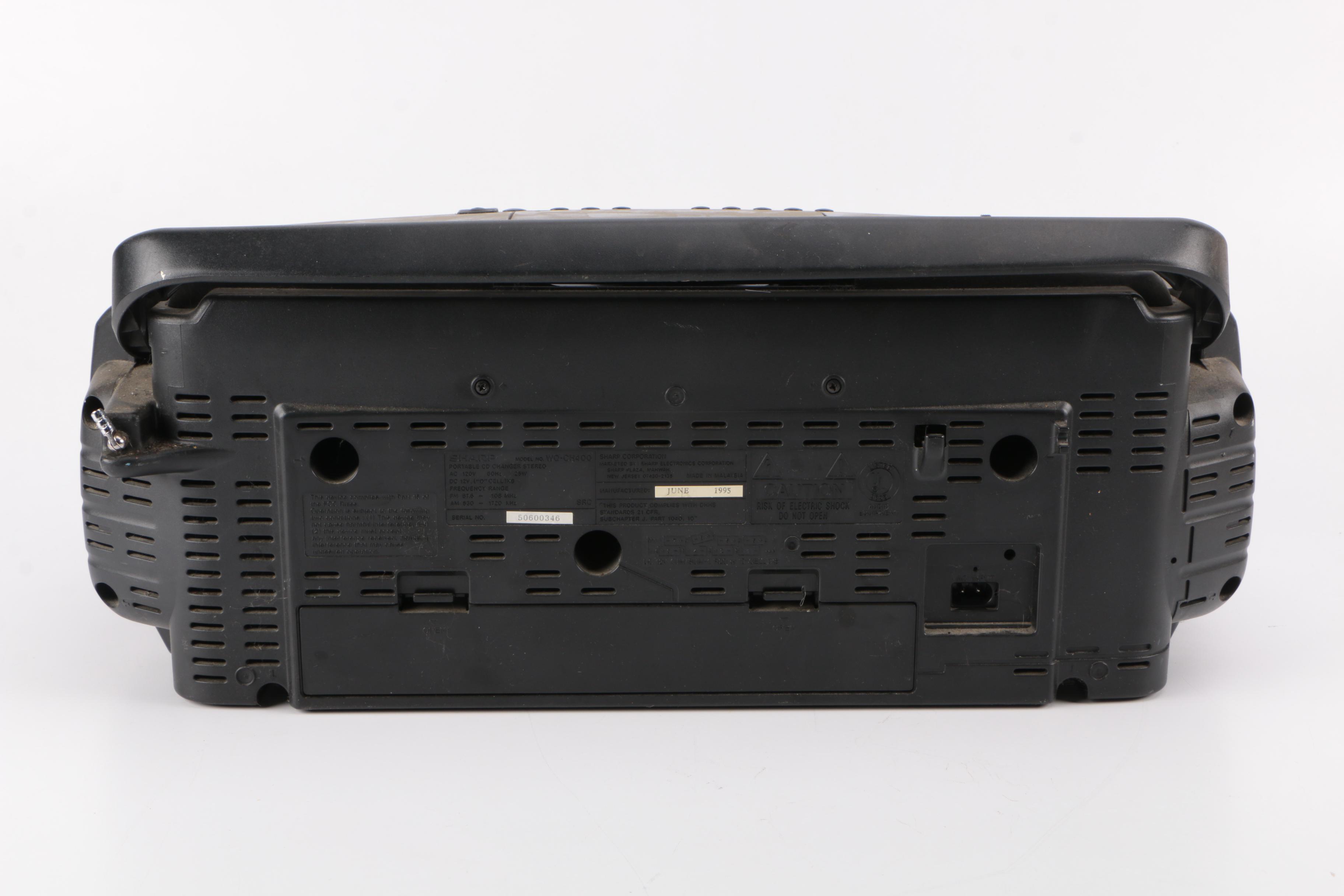 Sharp Five CD Boombox with SL Waber Surge Protector